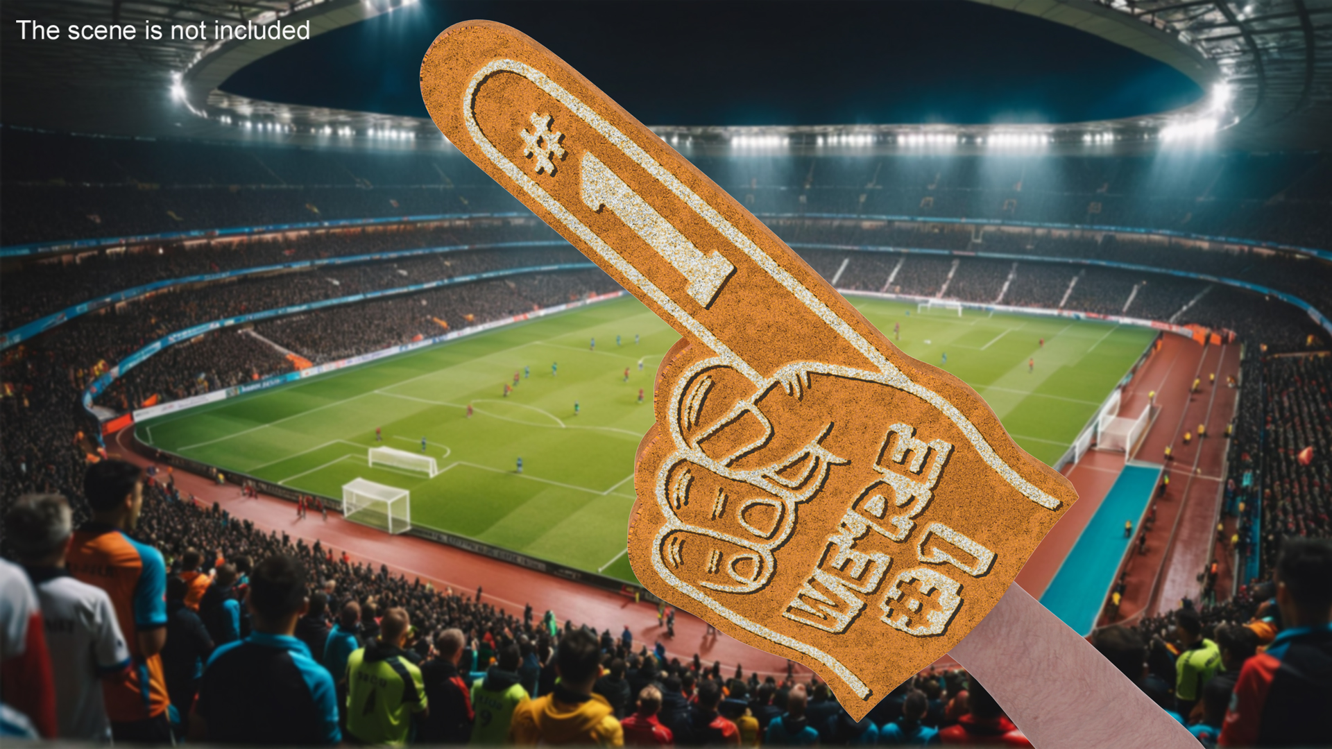 3D Foam Hand Yellow