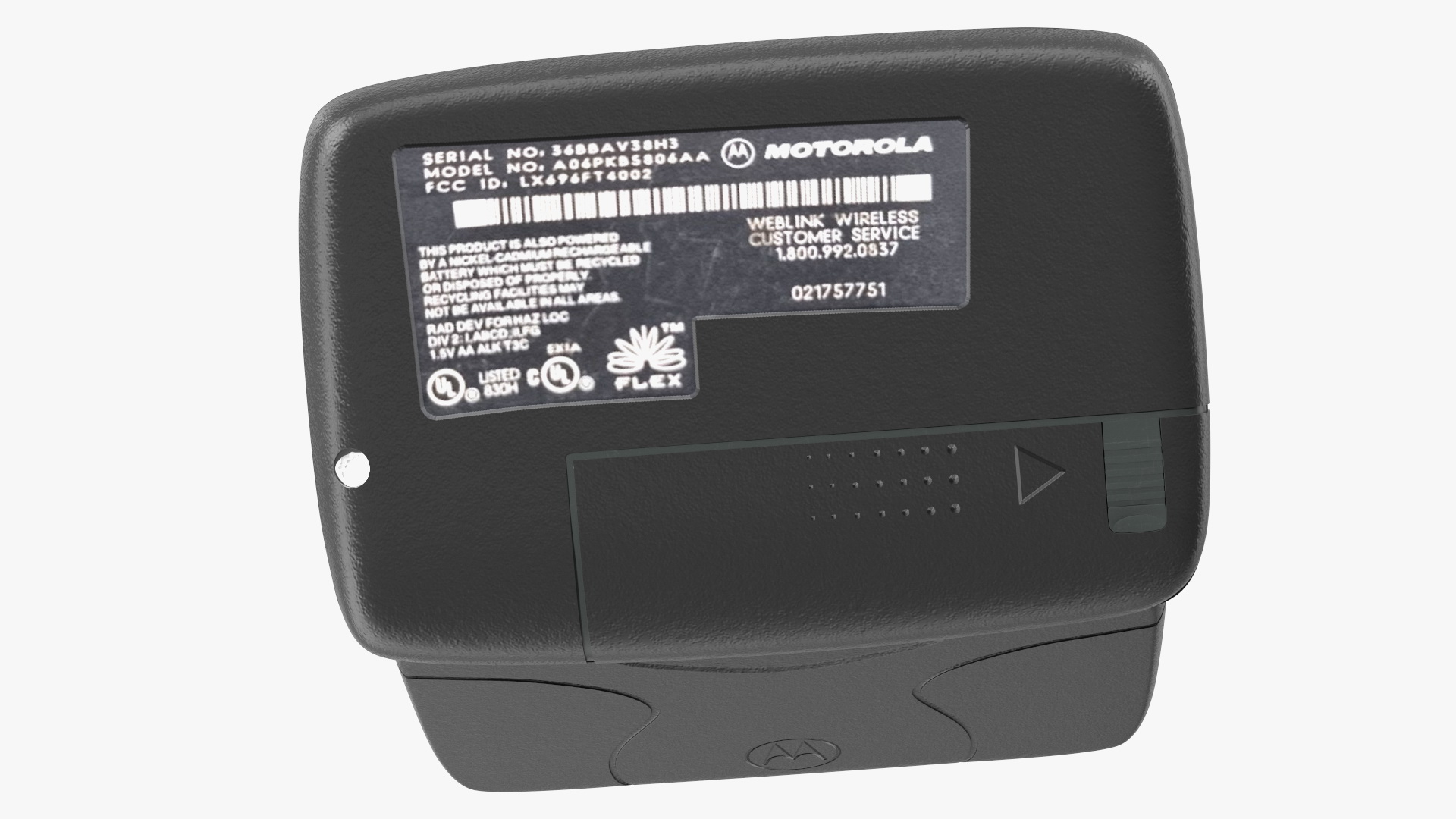 MOTOROLA T900 Pager with Screen On 3D model