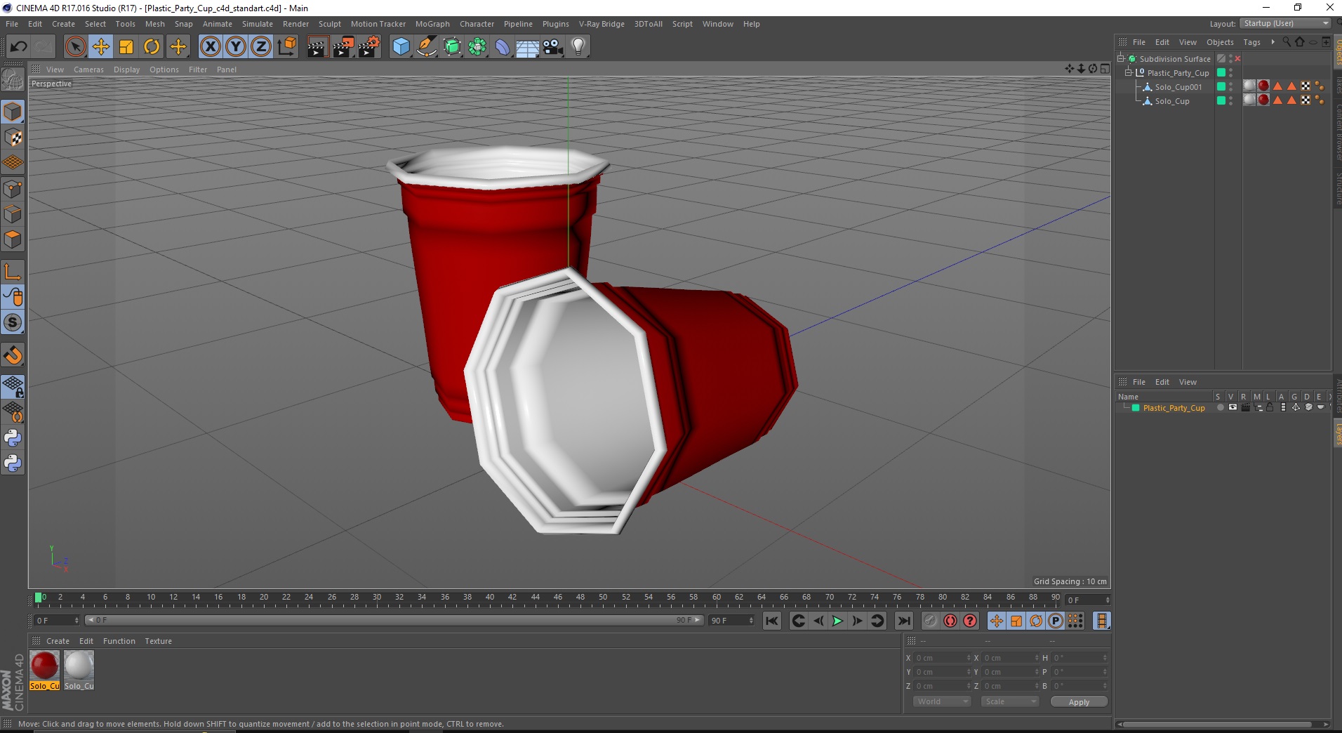 Plastic Party Cup 3D