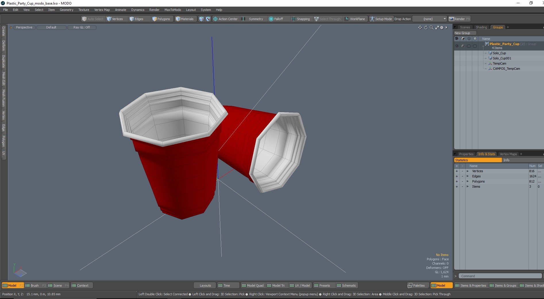 Plastic Party Cup 3D