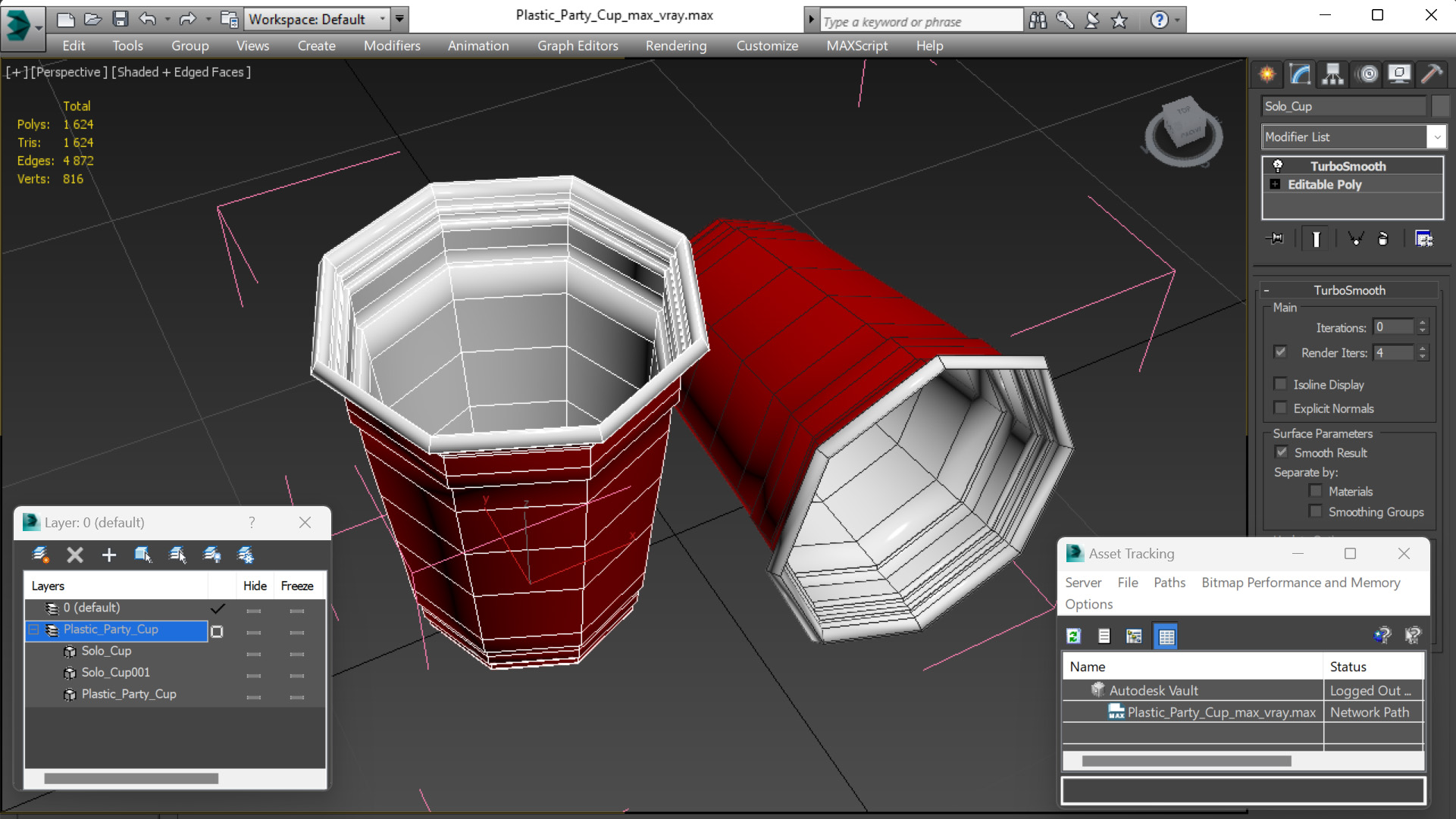 Plastic Party Cup 3D