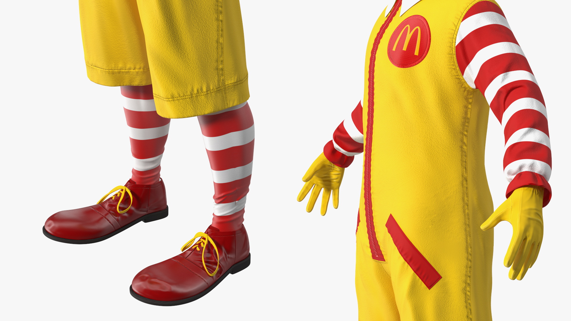 3D Ronald McDonald Clown Rigged model
