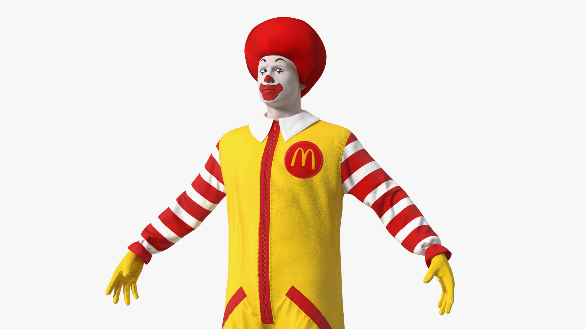 3D Ronald McDonald Clown Rigged model