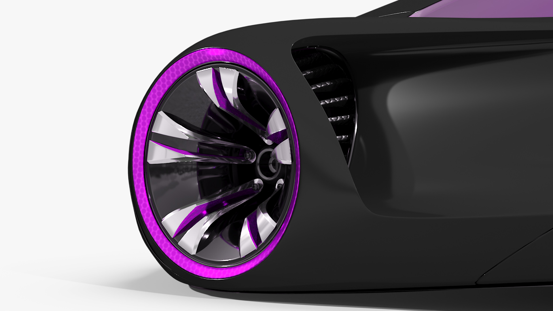 3D model Futuristic Concept S-Class Vehicle Black