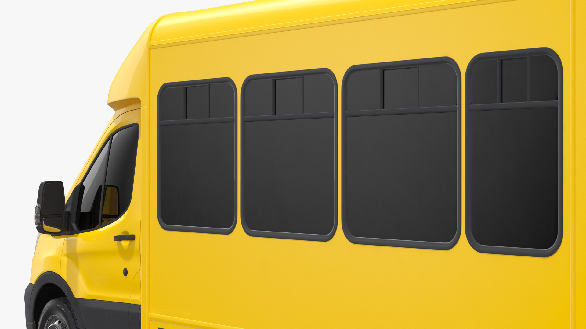 3D Ford Starlite Shuttle Bus Simple Interior