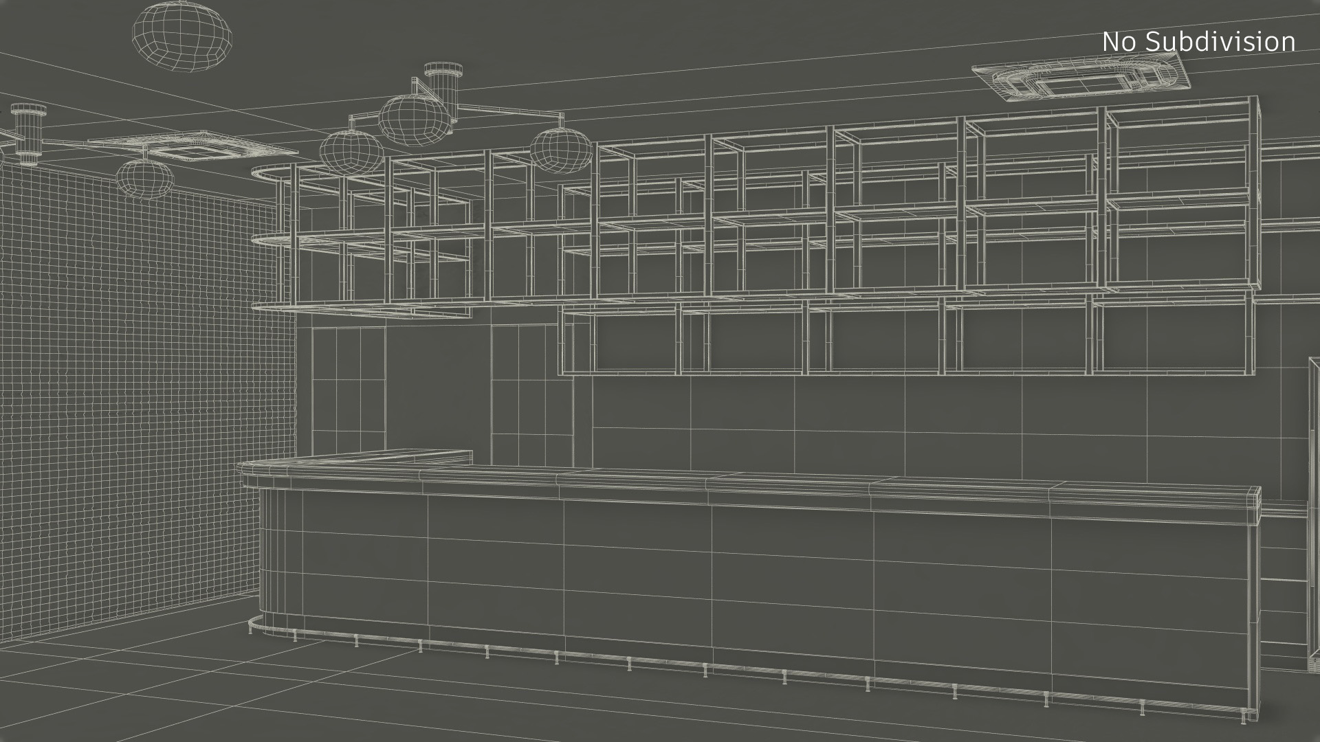 3D model Empty Bar Space