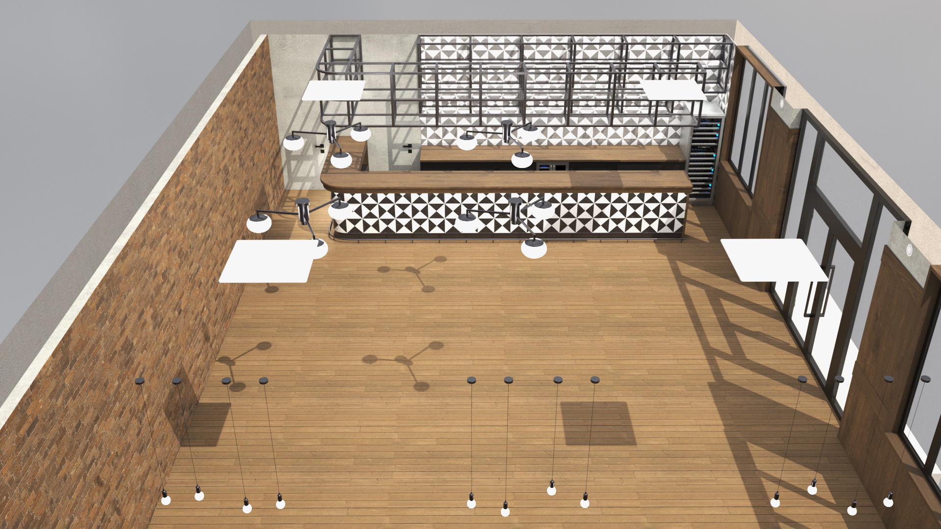 3D model Empty Bar Space