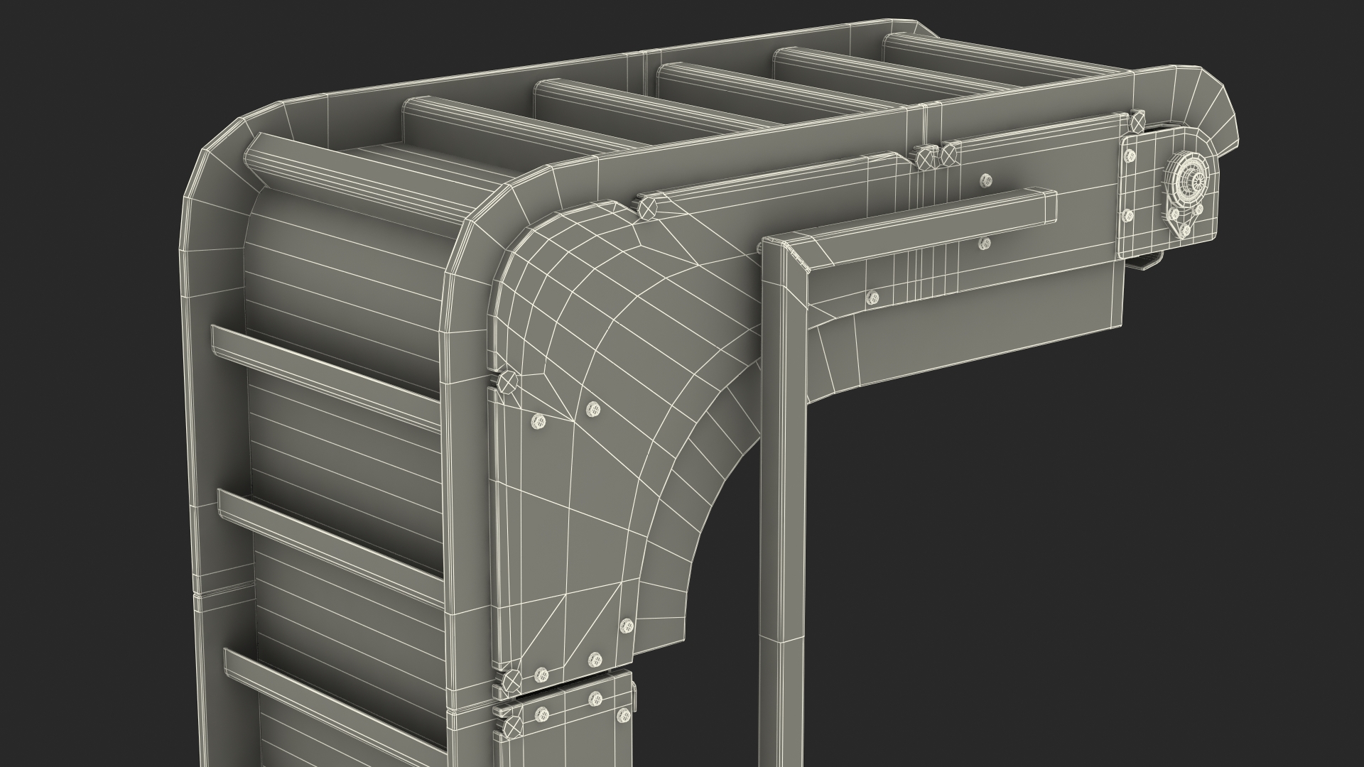 Vertical Conveyor Rigged 3D model