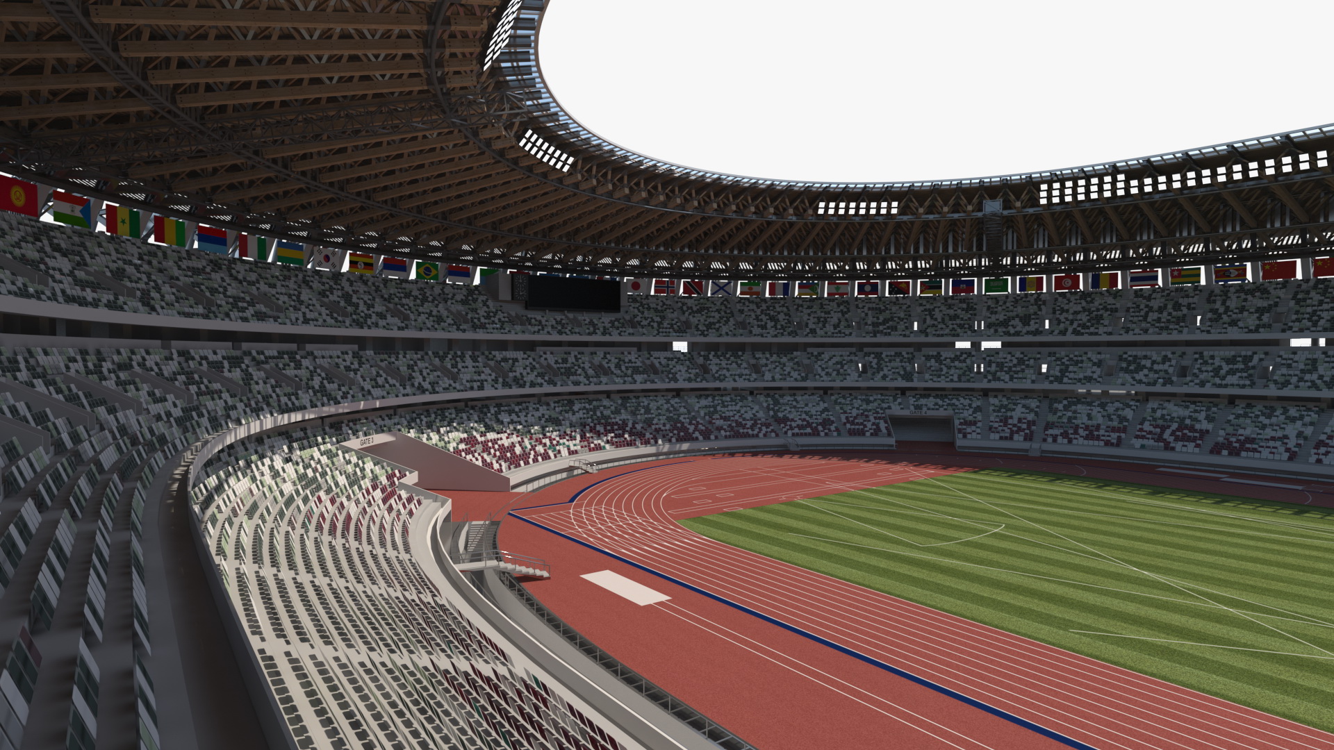 Multi-Purpose Olympic Stadium 3D model