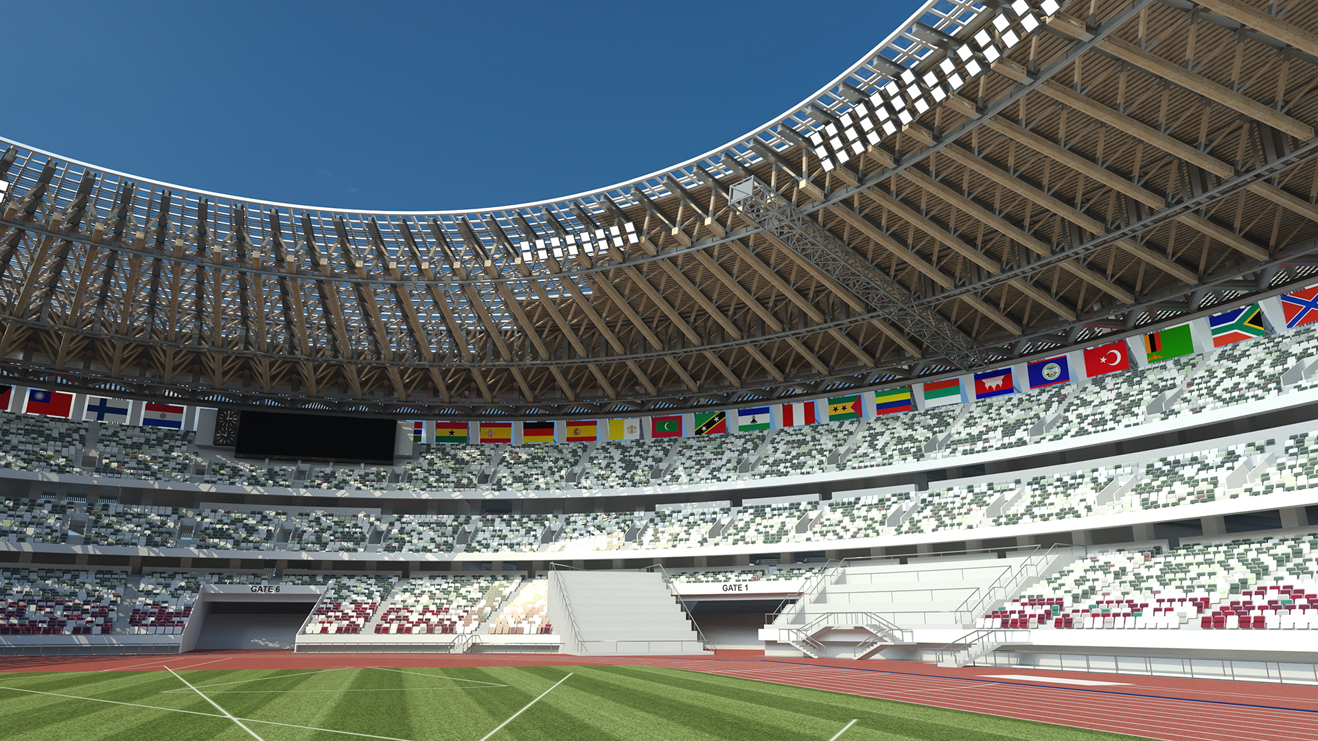Multi-Purpose Olympic Stadium 3D model