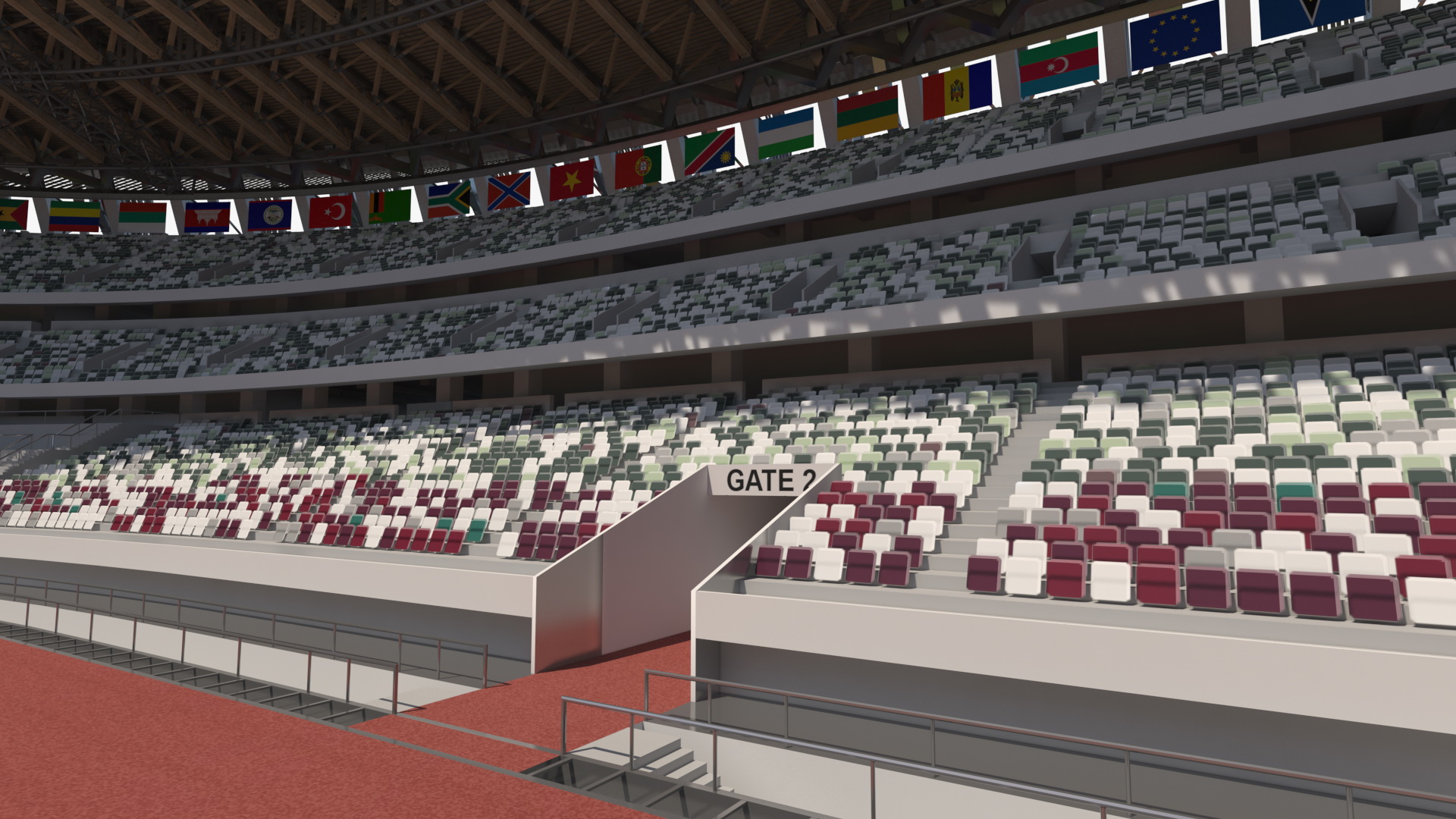 Multi-Purpose Olympic Stadium 3D model