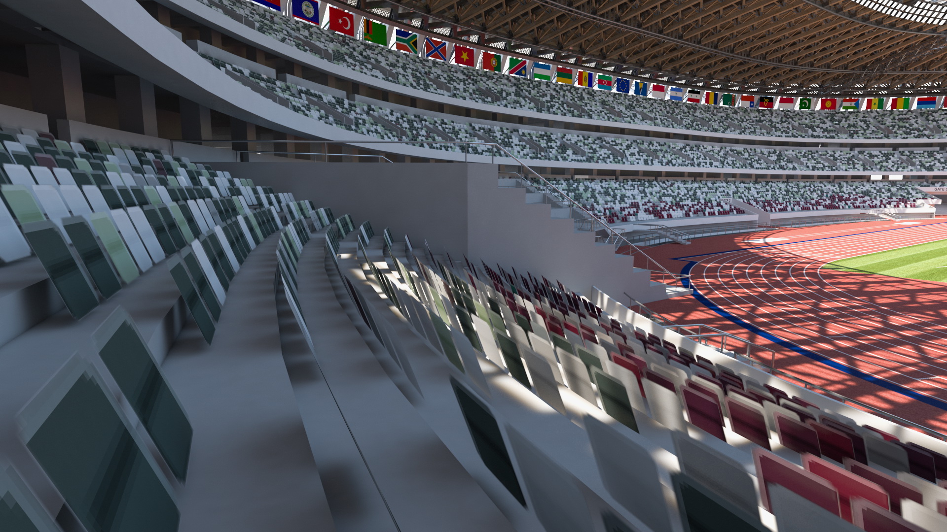 Multi-Purpose Olympic Stadium 3D model