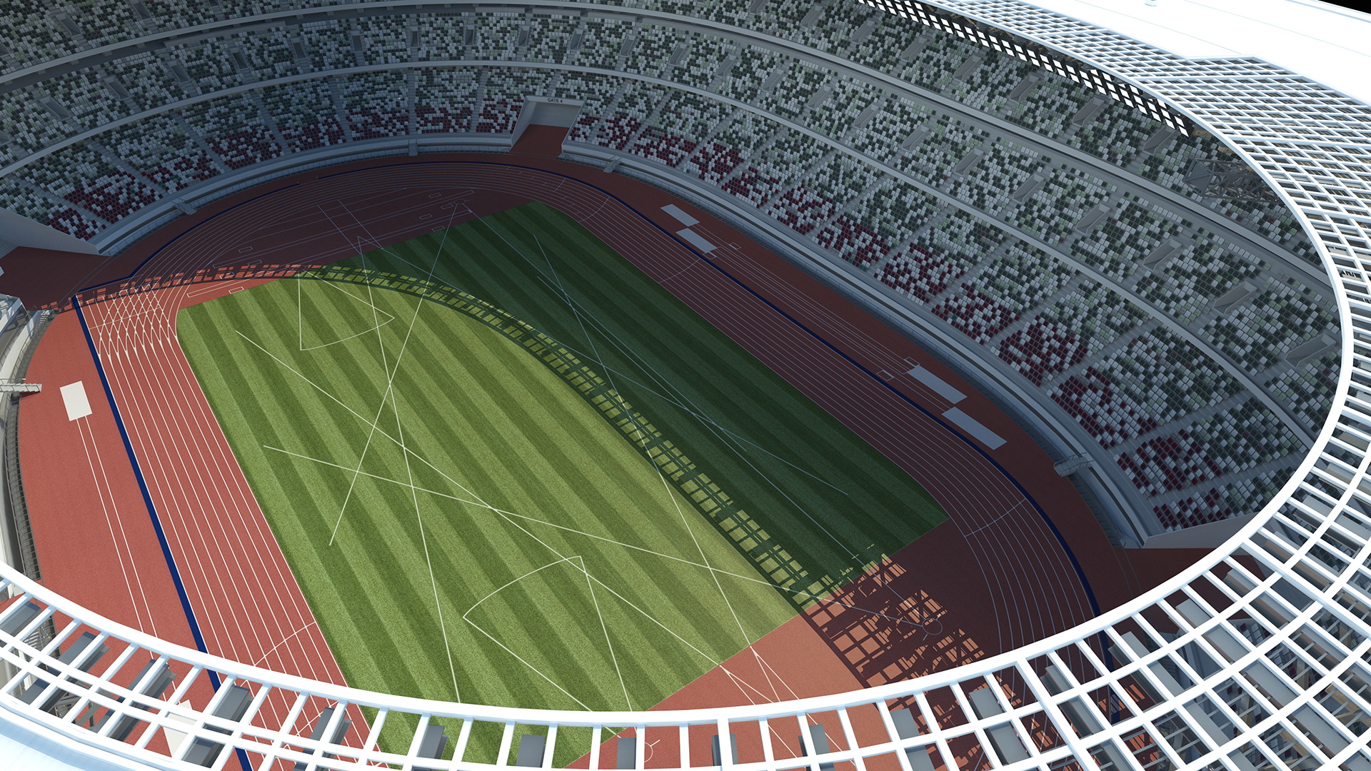 Multi-Purpose Olympic Stadium 3D model