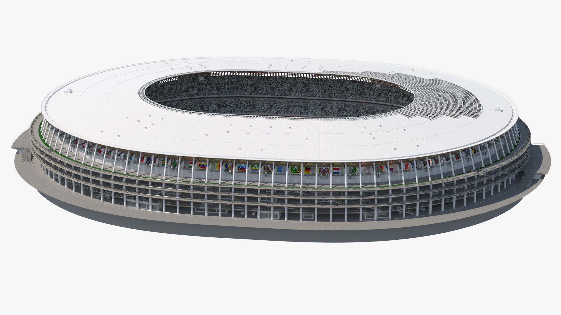 Multi-Purpose Olympic Stadium 3D model
