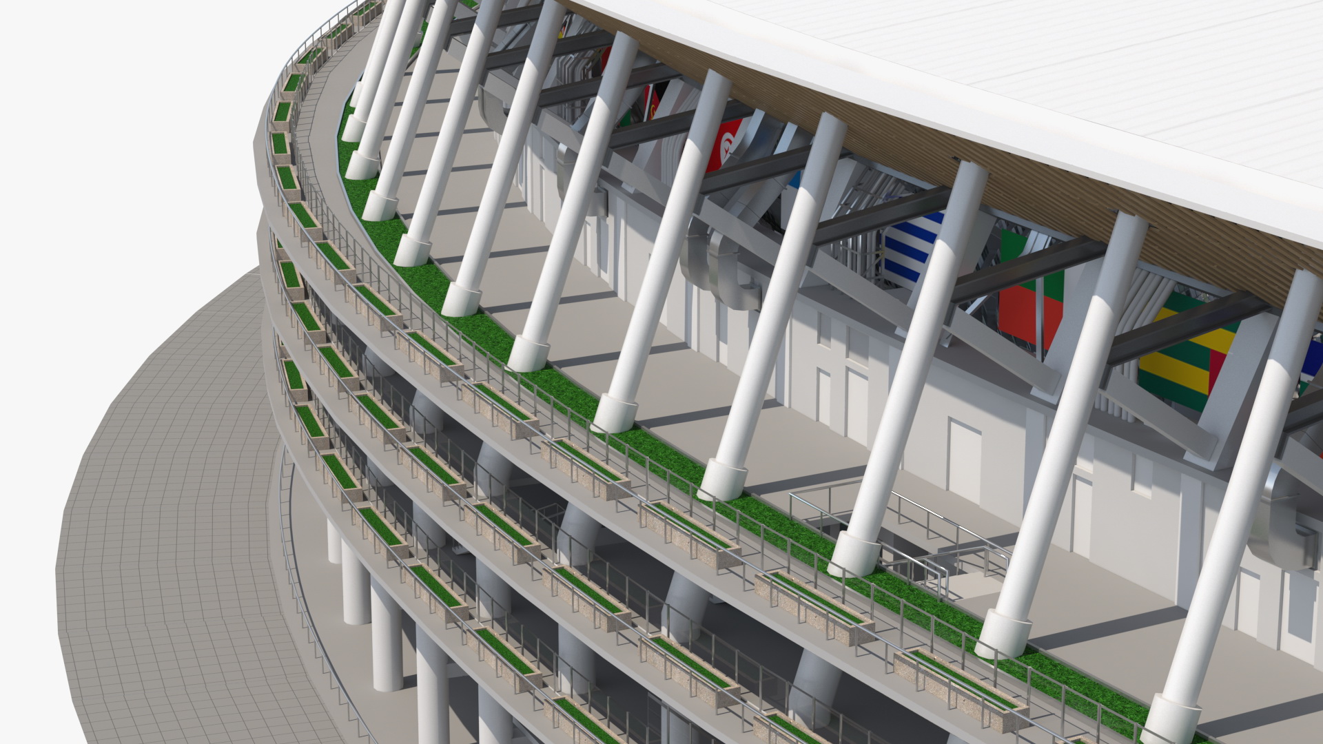 Multi-Purpose Olympic Stadium 3D model