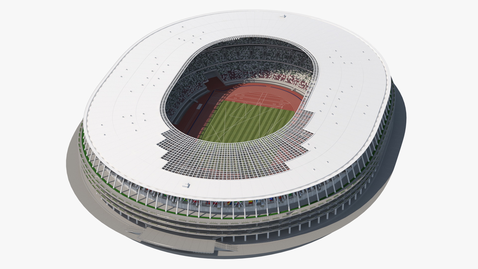 Multi-Purpose Olympic Stadium 3D model