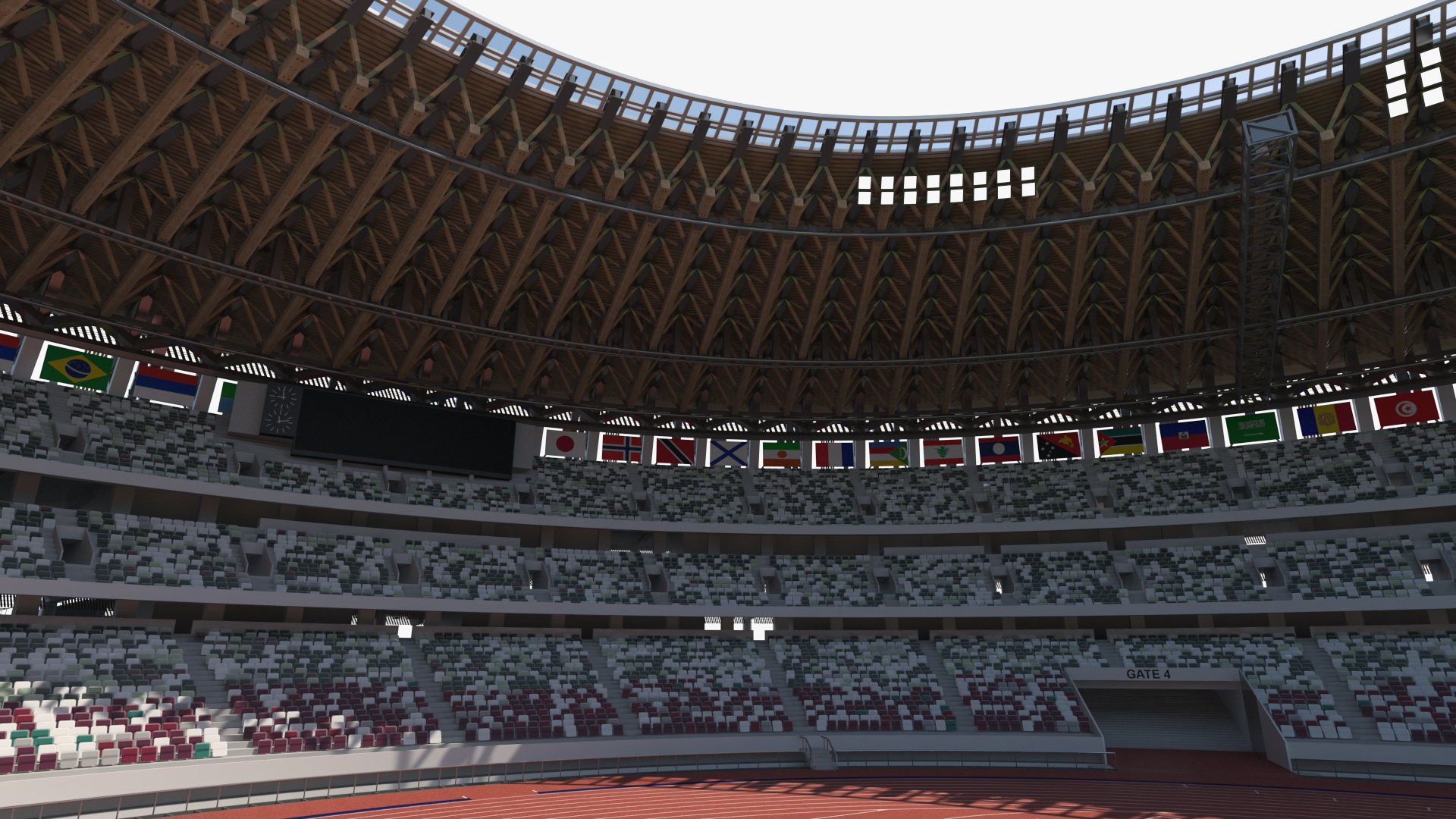 Multi-Purpose Olympic Stadium 3D model