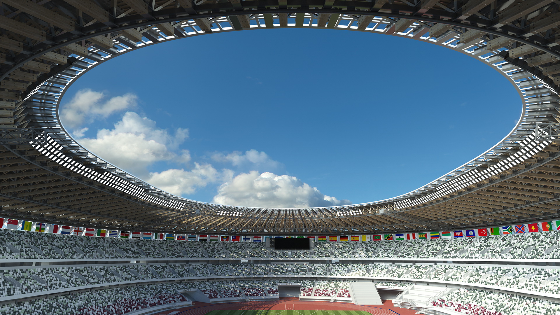 Multi-Purpose Olympic Stadium 3D model