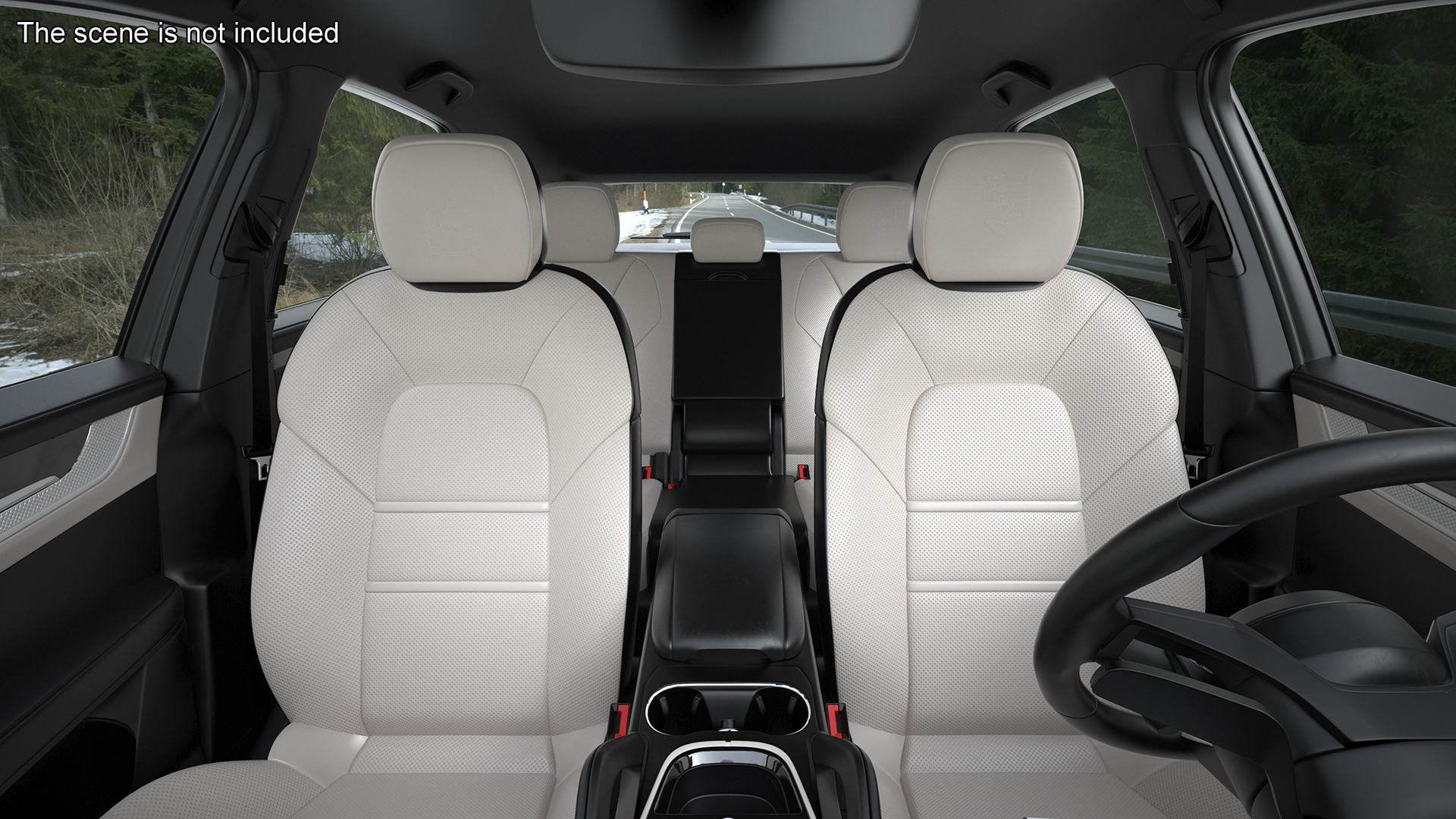 Porsche Cayenne Turbo E-Hybrid 2024 Gray Rigged 3D