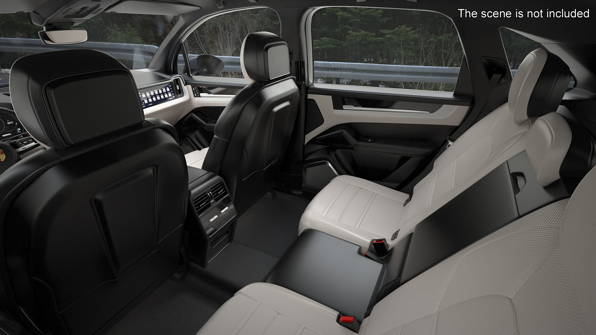 Porsche Cayenne Turbo E-Hybrid 2024 Gray Rigged 3D
