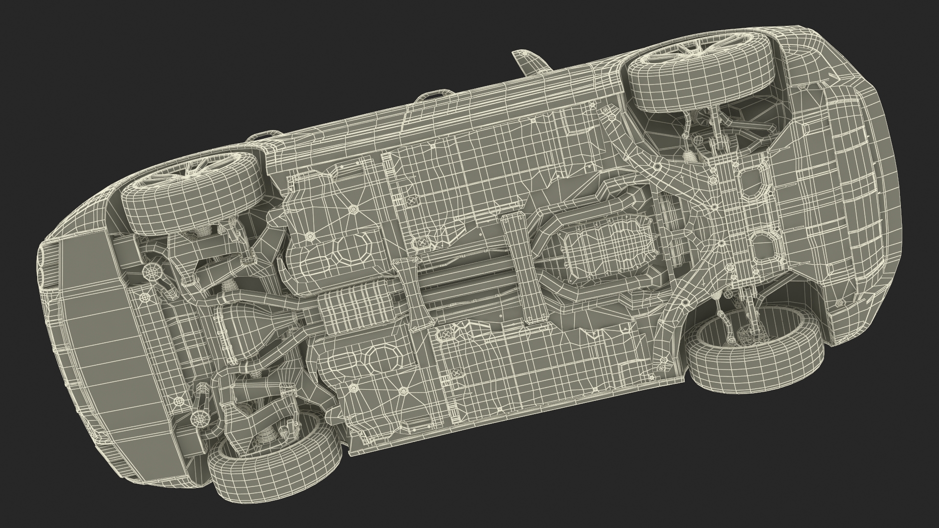 Porsche Cayenne Turbo E-Hybrid 2024 Gray Rigged 3D