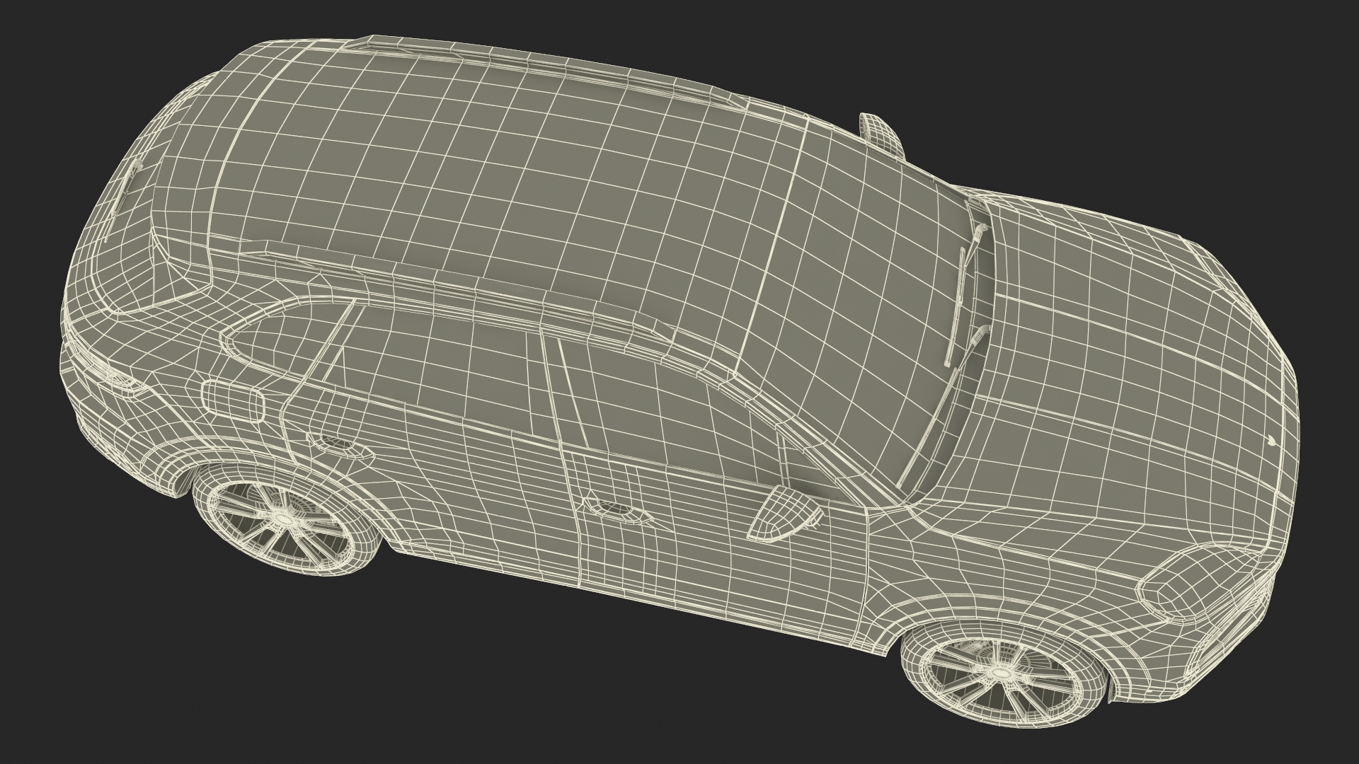 Porsche Cayenne Turbo E-Hybrid 2024 Gray Rigged 3D