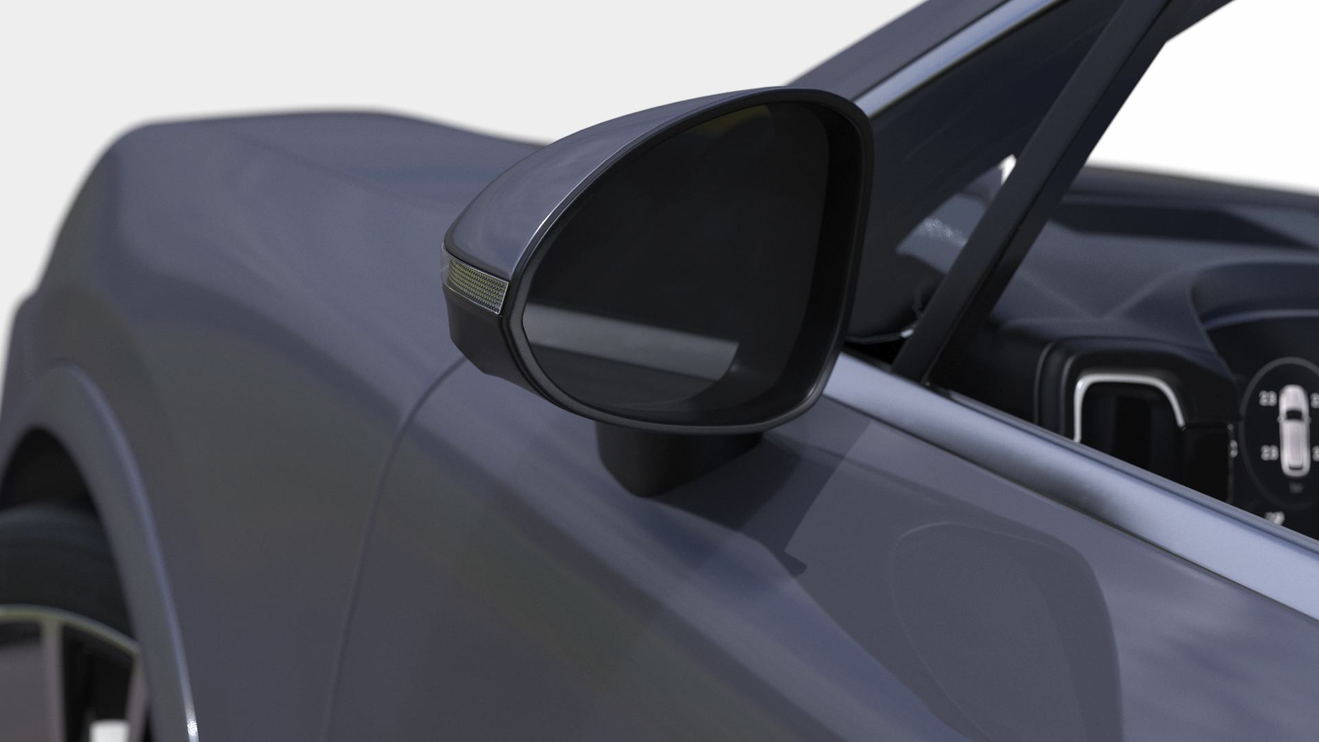 Porsche Cayenne Turbo E-Hybrid 2024 Gray Rigged 3D