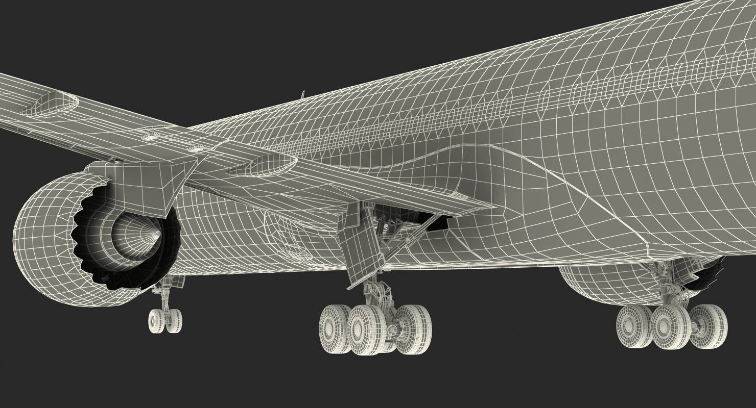 Boeing 787 9 Dreamliner QATAR 3D model