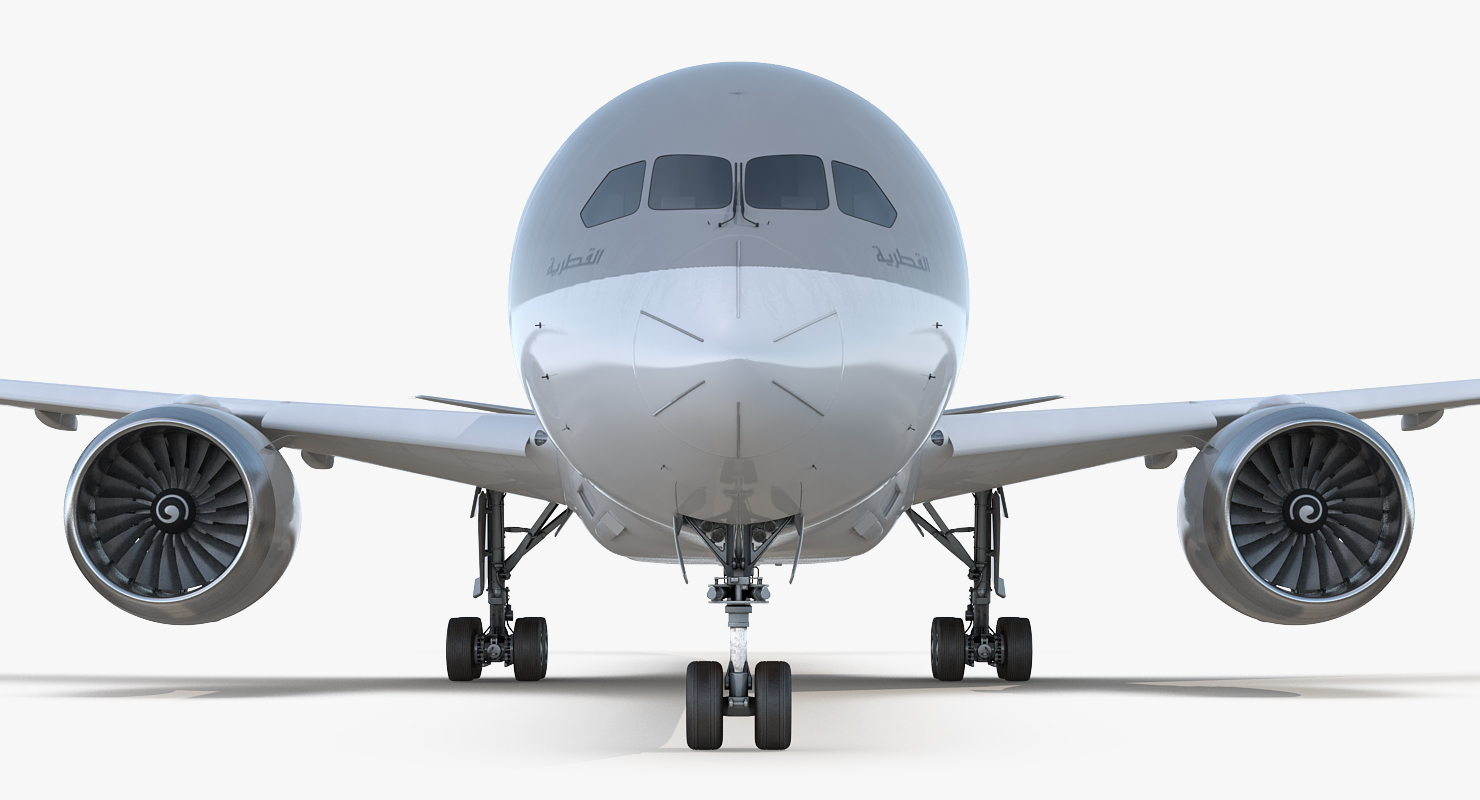 Boeing 787 9 Dreamliner QATAR 3D model