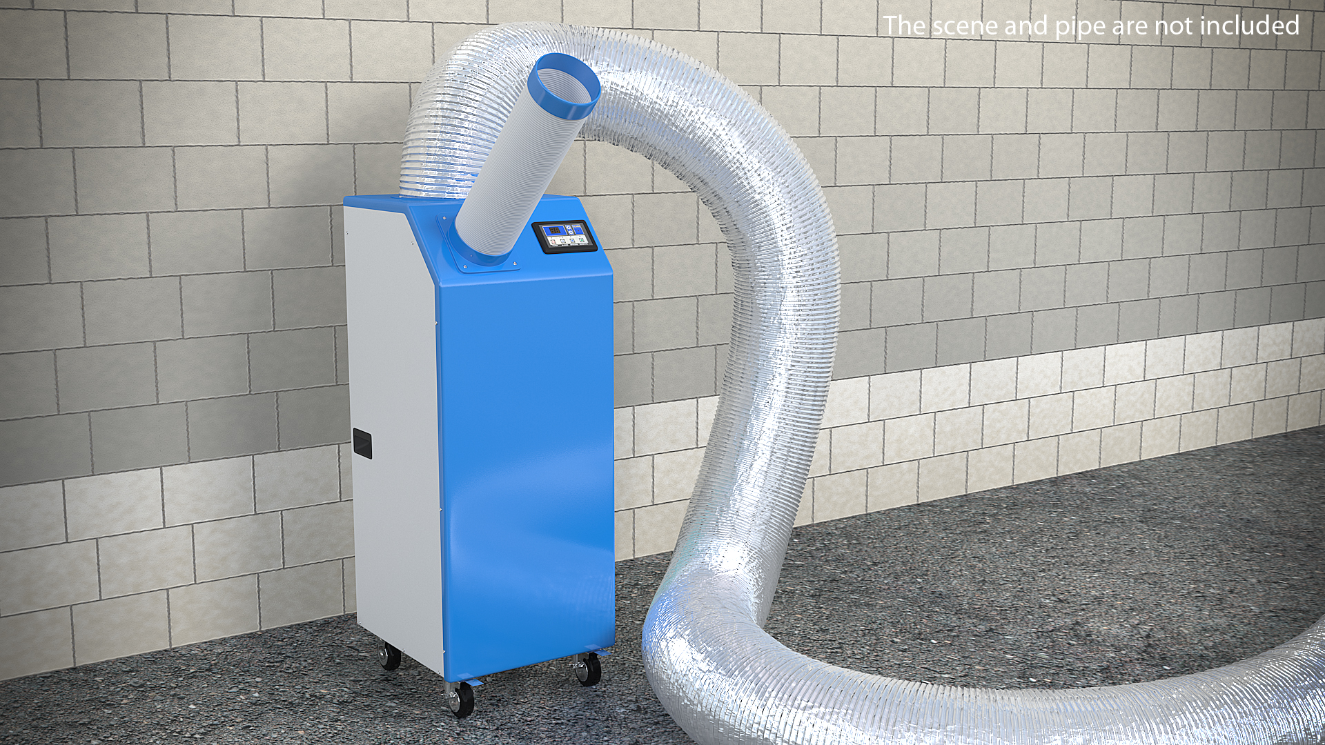 3D Industrial Portable Split Air Conditioner Mac 35 model