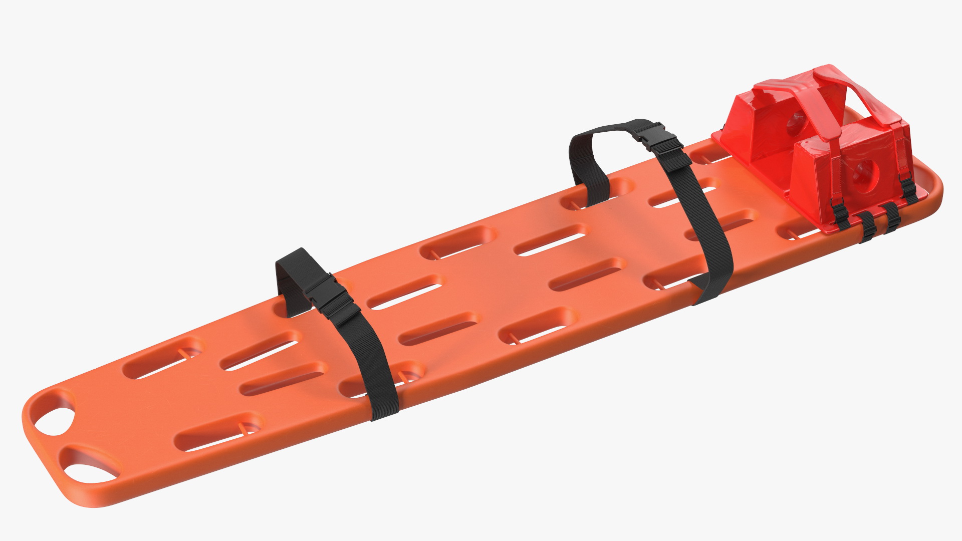 3D model Spinal Board Stretcher with Manikin