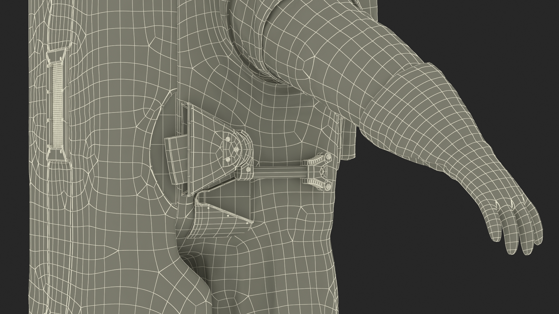 Chinese Astronaut Space Suit Haiying Rigged for Maya 3D