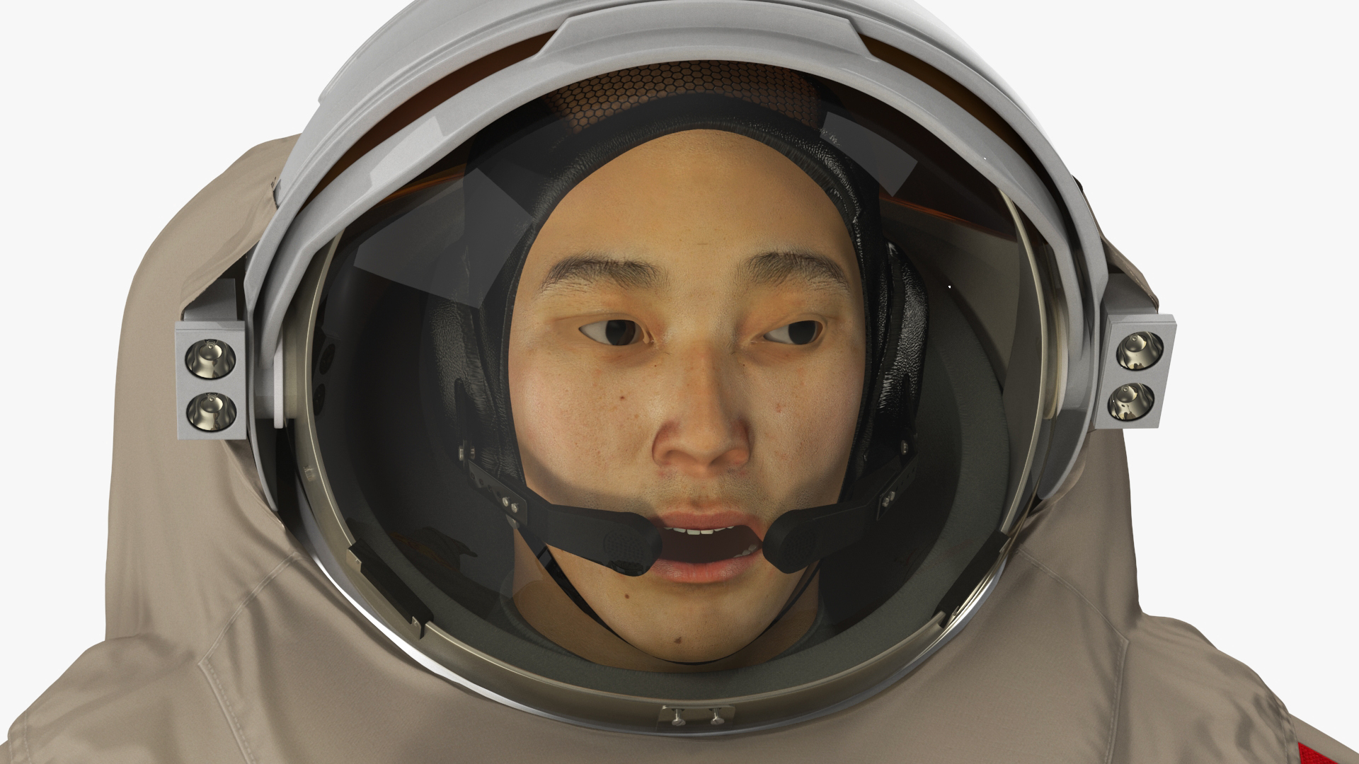 Chinese Astronaut Space Suit Haiying Rigged for Maya 3D