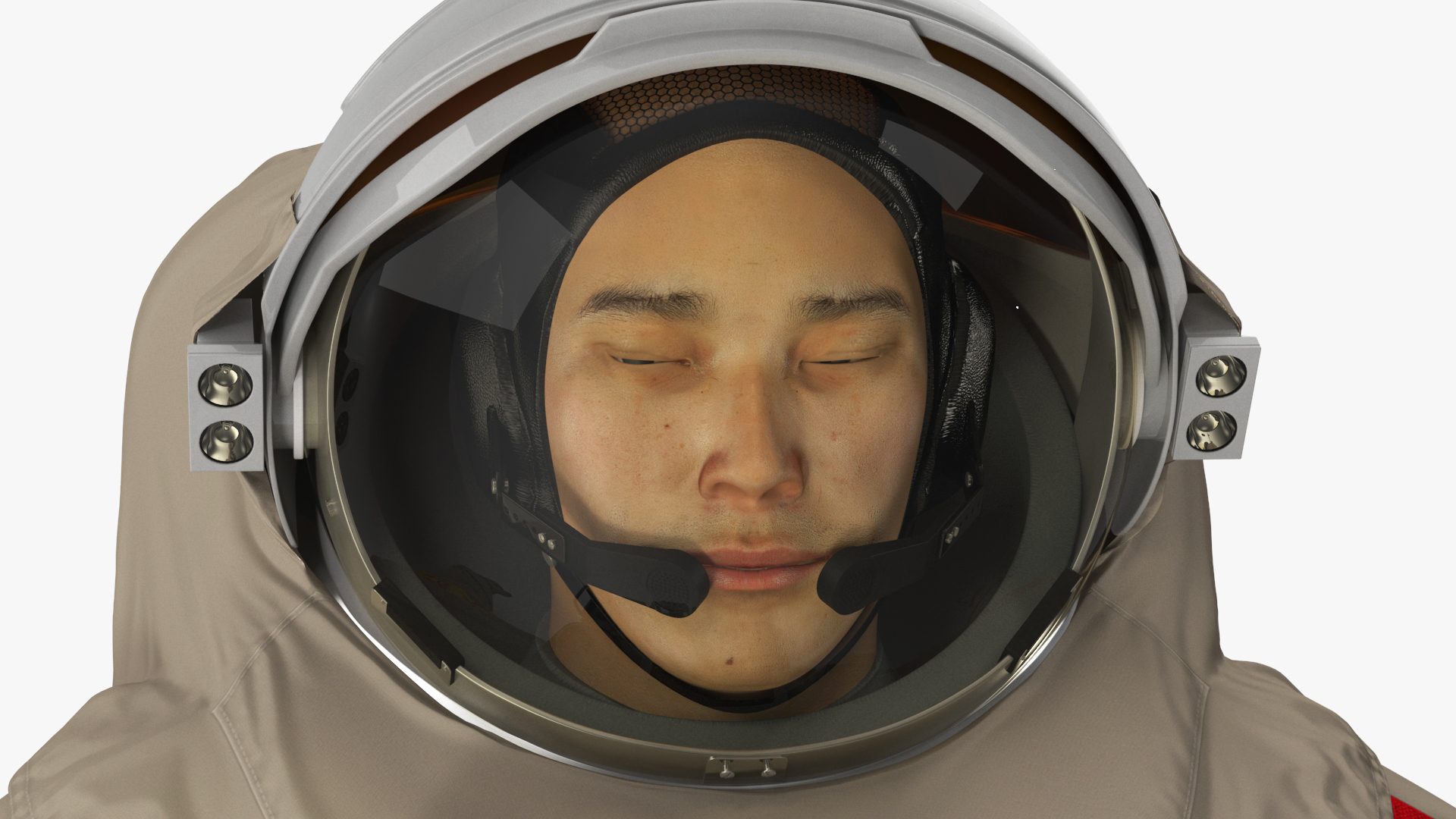 Chinese Astronaut Space Suit Haiying Rigged for Maya 3D
