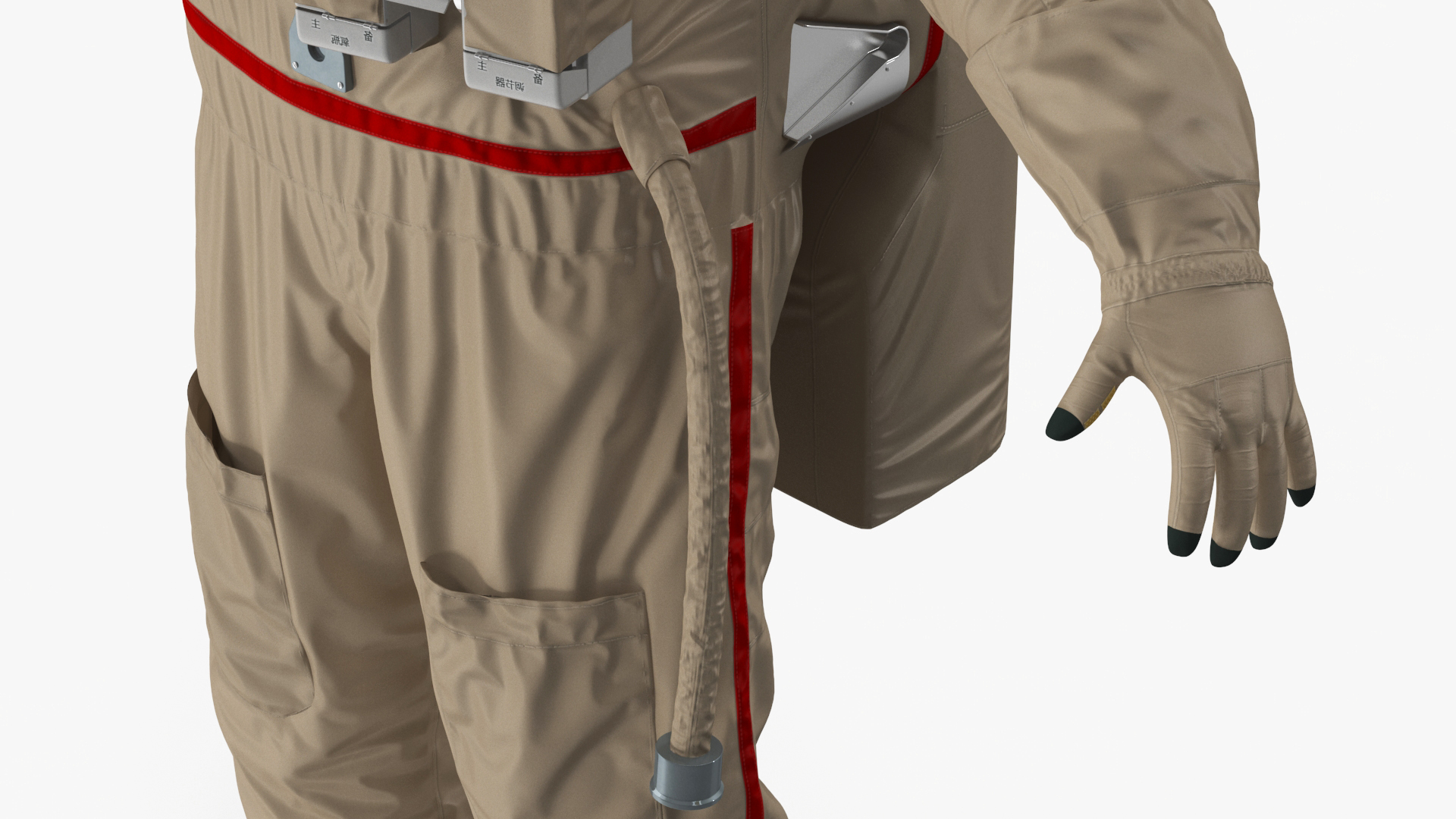 Chinese Astronaut Space Suit Haiying Rigged for Maya 3D