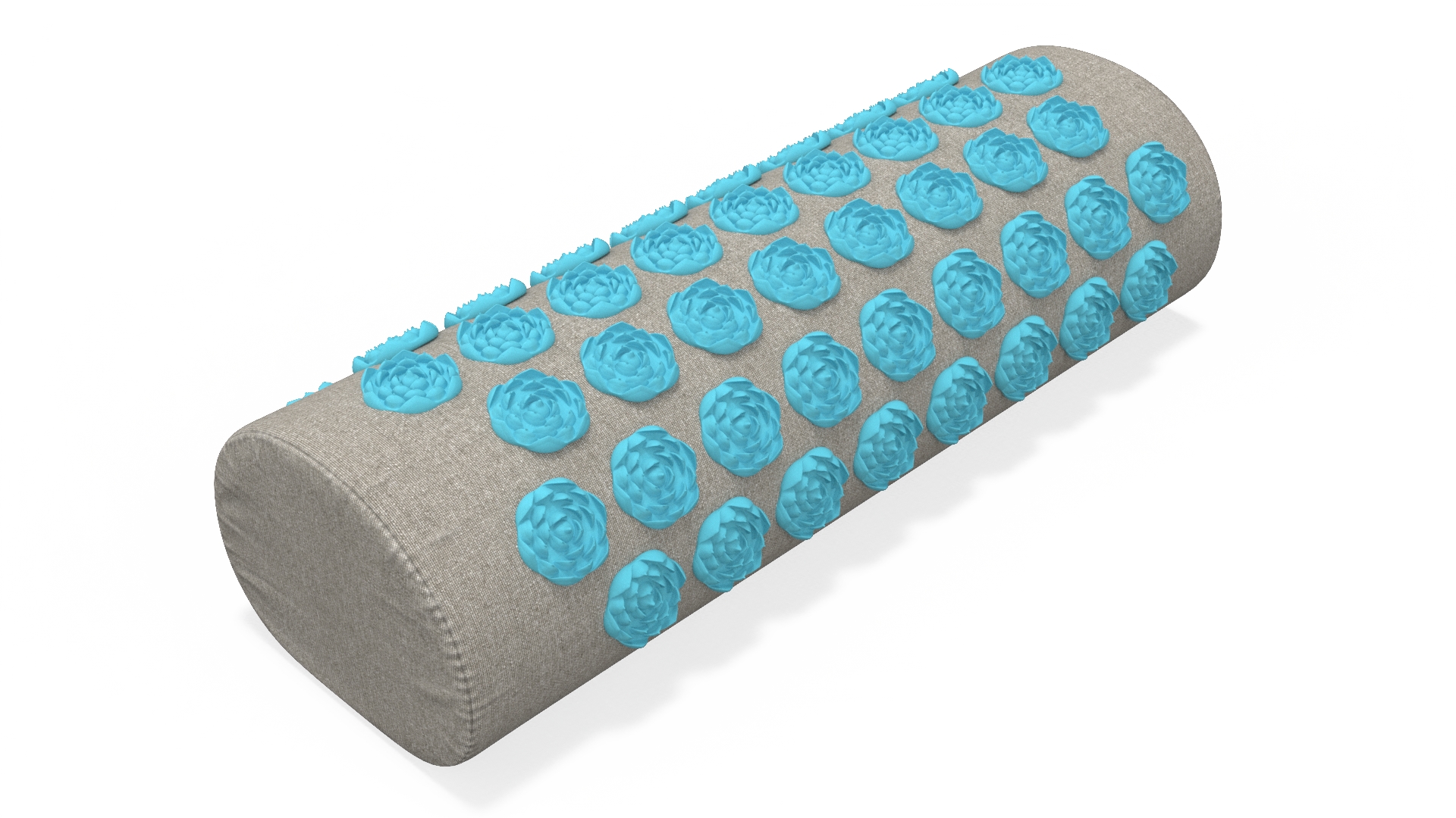 3D model Acupuncture Cylindrical Pillow Blue