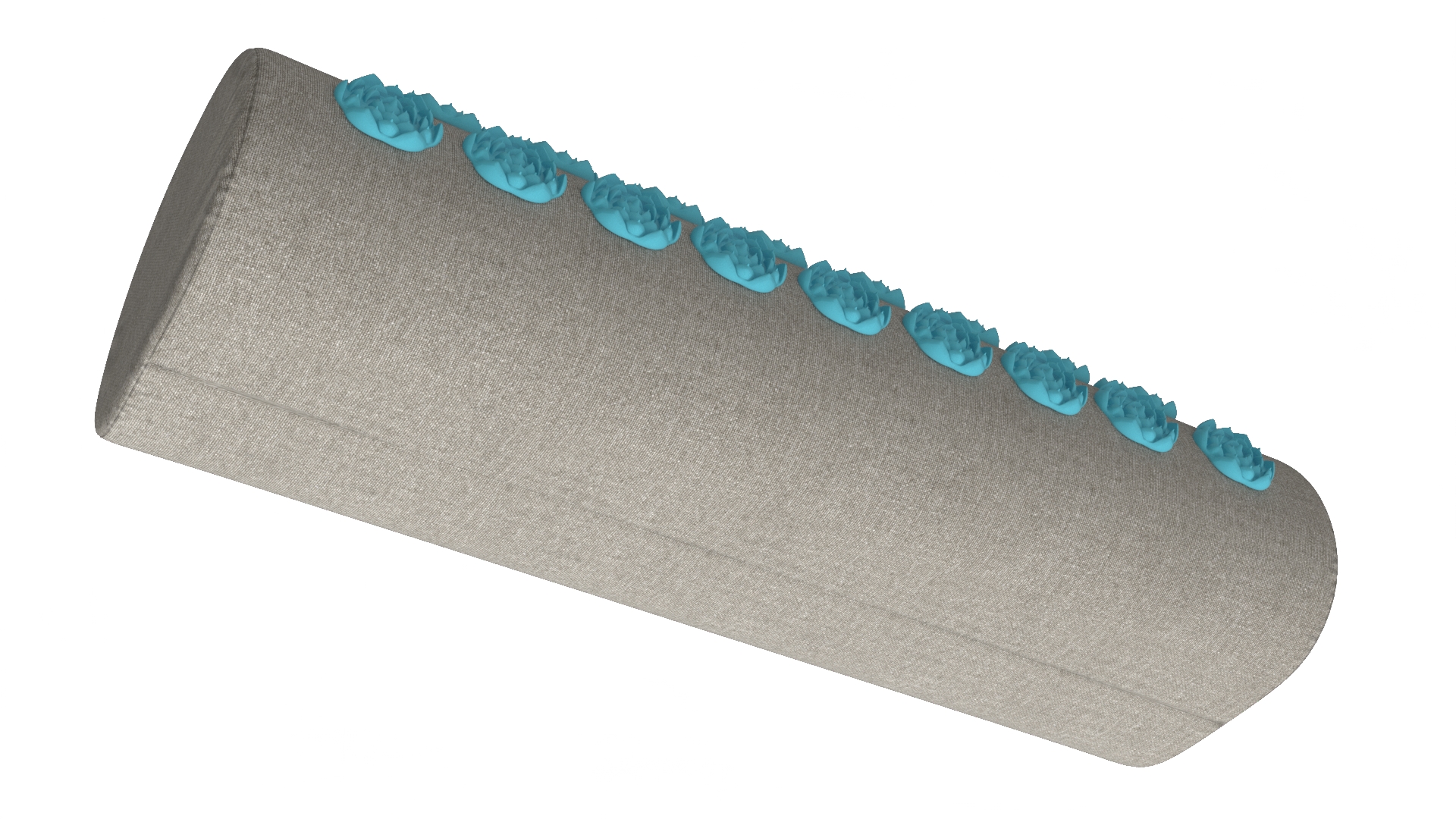 3D model Acupuncture Cylindrical Pillow Blue