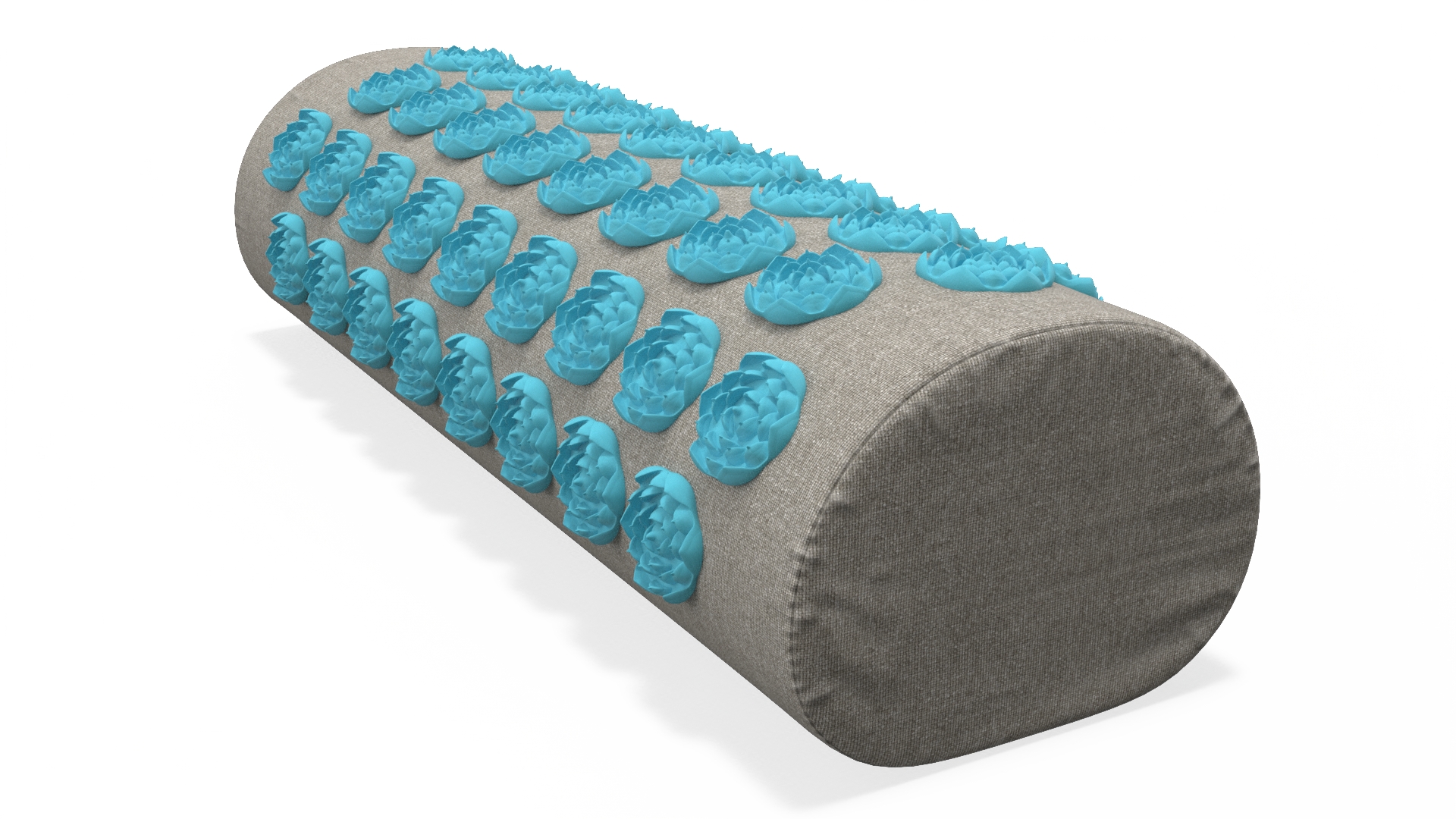 3D model Acupuncture Cylindrical Pillow Blue