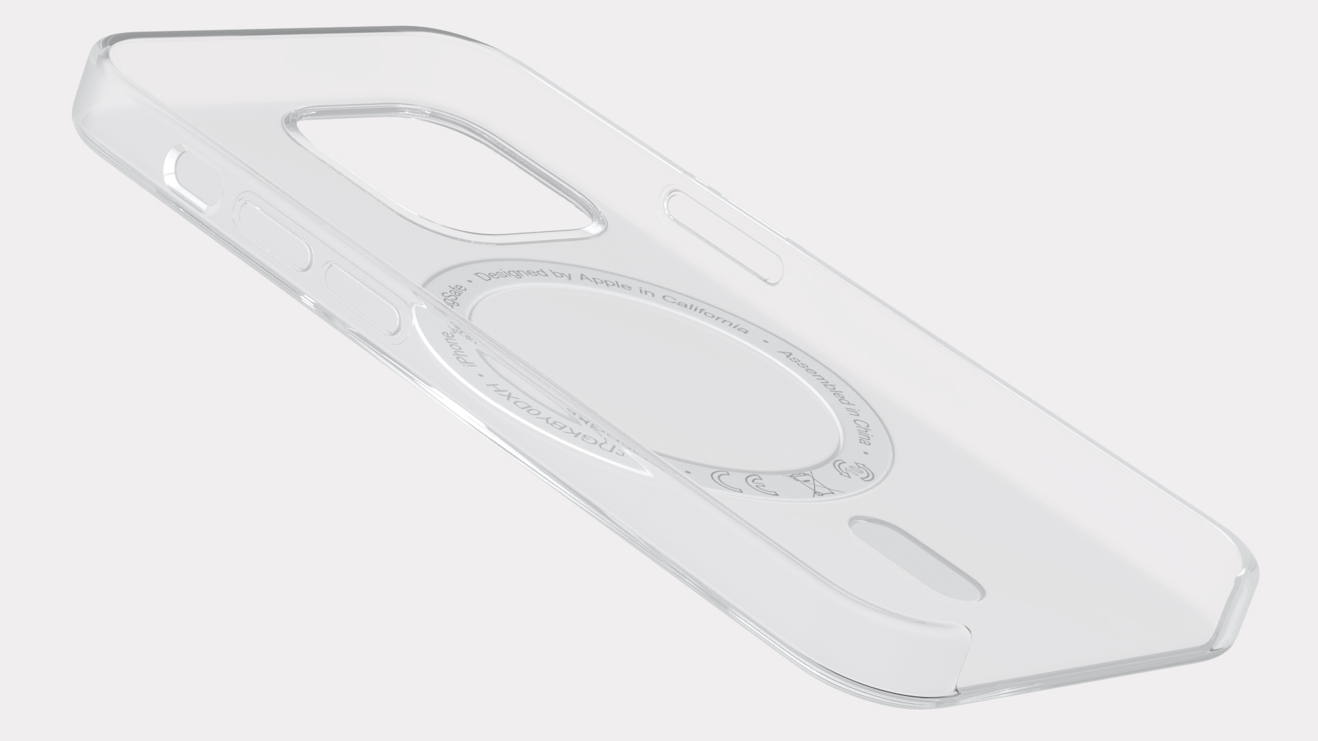 3D iPhone 12 mini Clear Case with MagSafe model