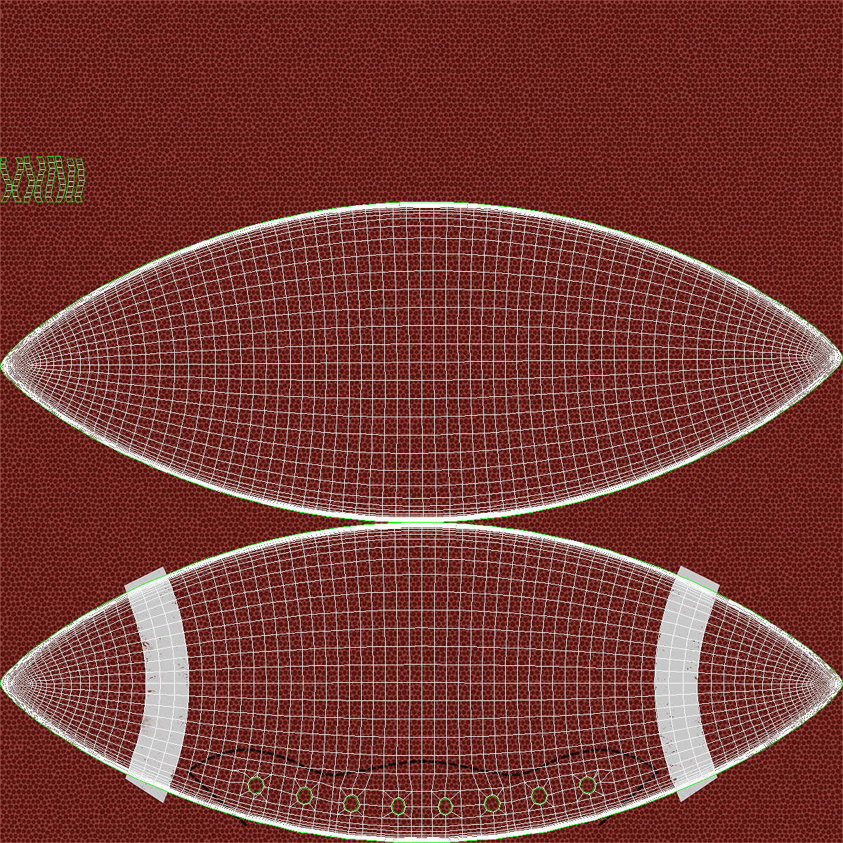 3D model Hand Holding American Football Ball