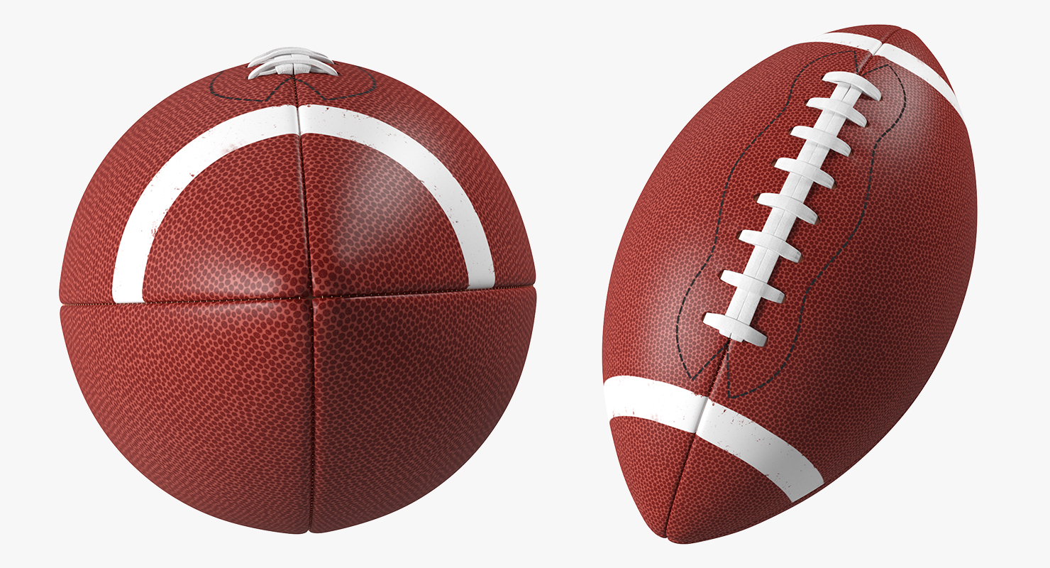 3D model Hand Holding American Football Ball