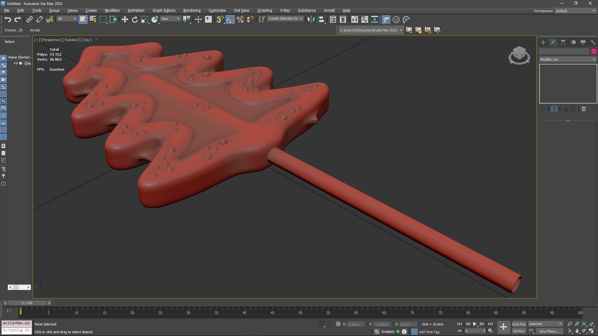 3D model Christmas Fir Tree Lollipop for 3D Print
