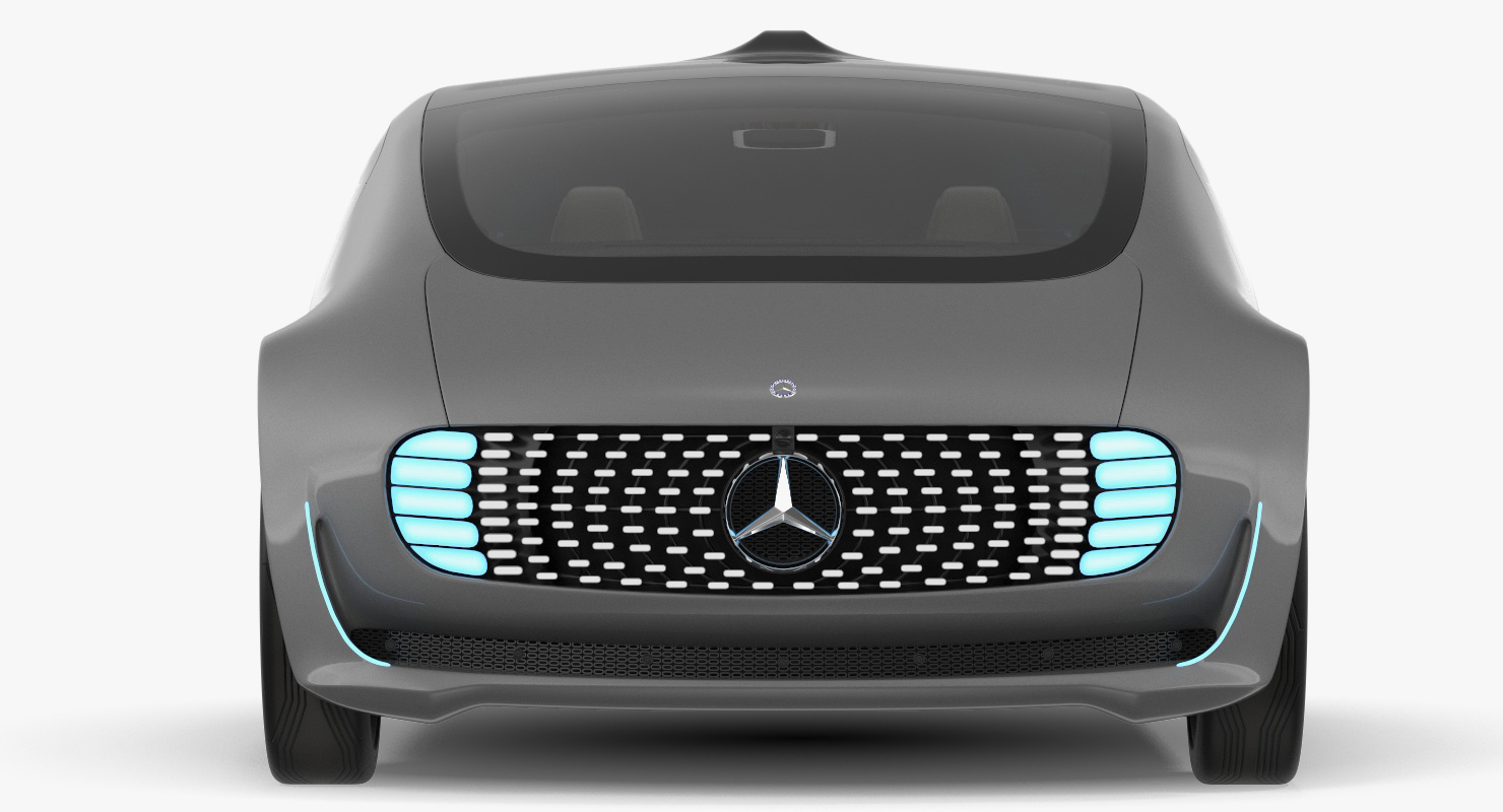 Mercedes Benz F015 Self Driving Car Concept Rigged for Cinema 4D 3D model