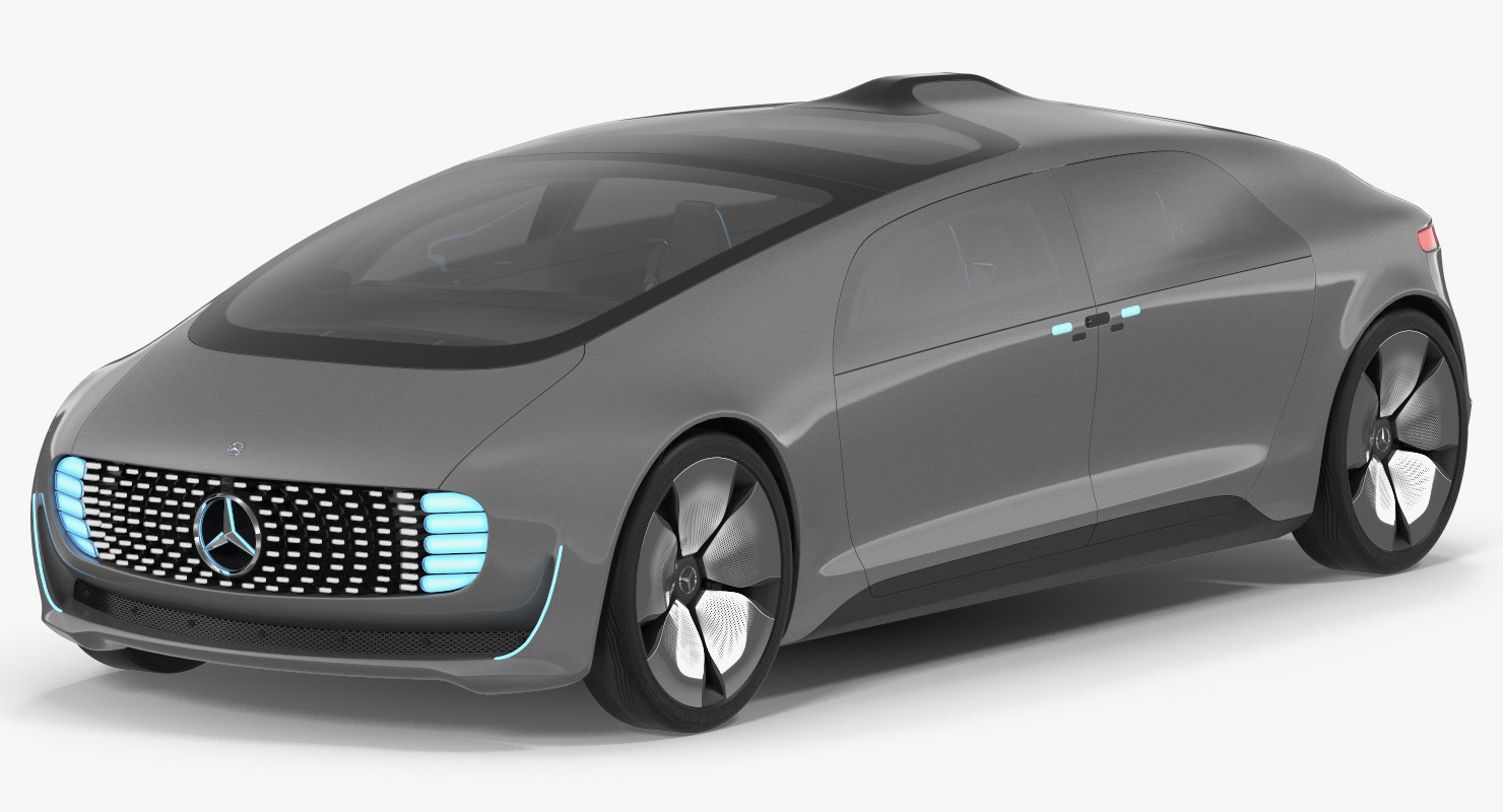 Mercedes Benz F015 Self Driving Car Concept Rigged for Cinema 4D 3D model
