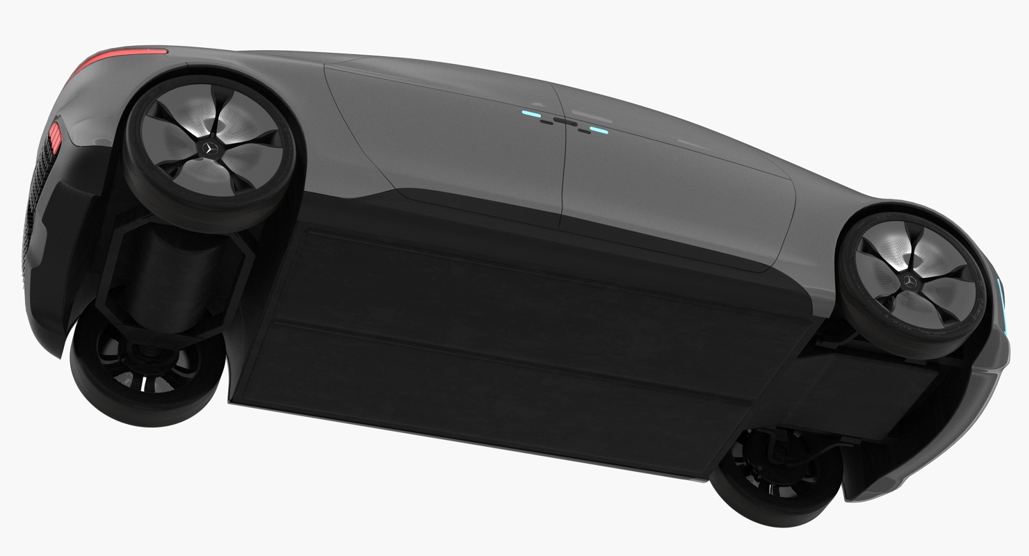 Mercedes Benz F015 Self Driving Car Concept Rigged for Cinema 4D 3D model