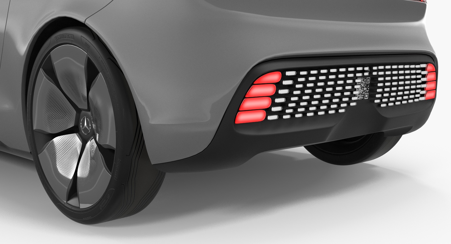 Mercedes Benz F015 Self Driving Car Concept Rigged for Cinema 4D 3D model