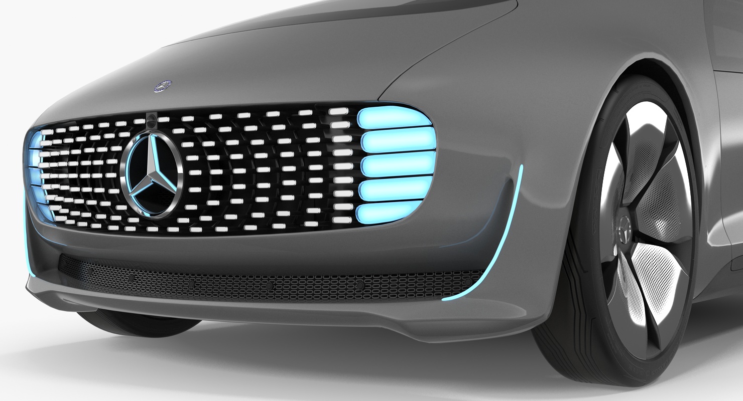 Mercedes Benz F015 Self Driving Car Concept Rigged for Cinema 4D 3D model