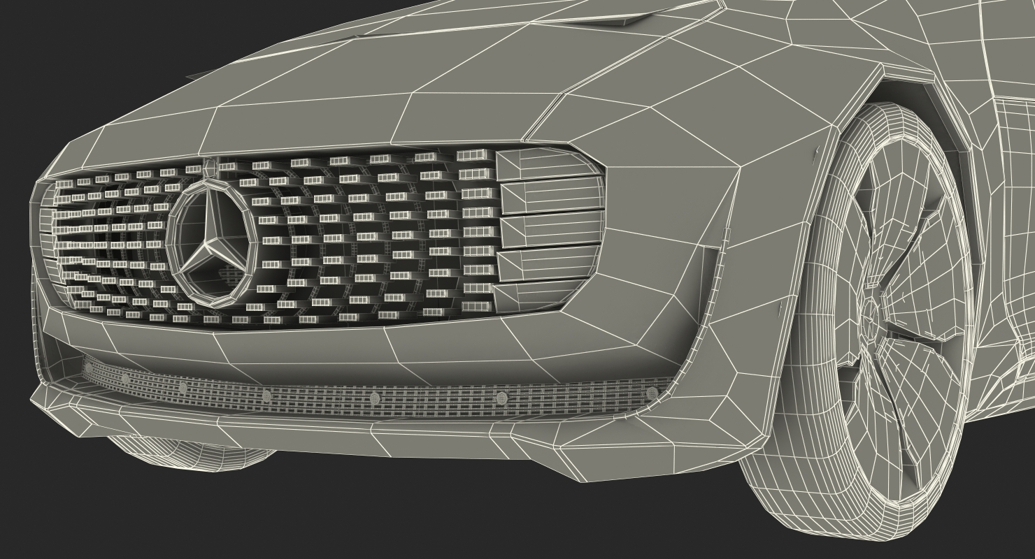 Mercedes Benz F015 Self Driving Car Concept Rigged for Cinema 4D 3D model