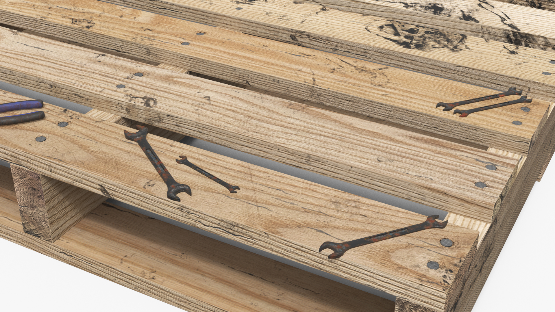 Timber Cargo Pallet with Maintenance Tools - view 5