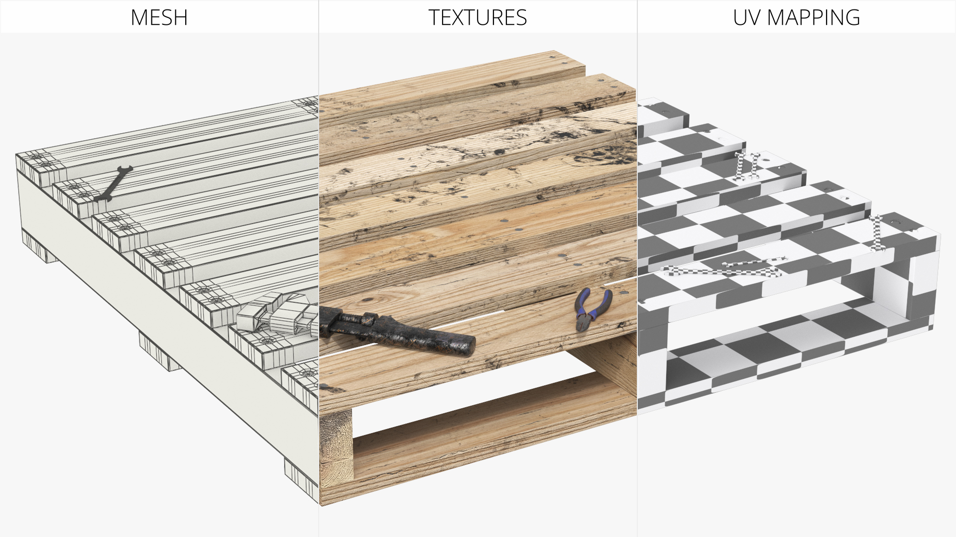 Timber Cargo Pallet with Maintenance Tools - view 8